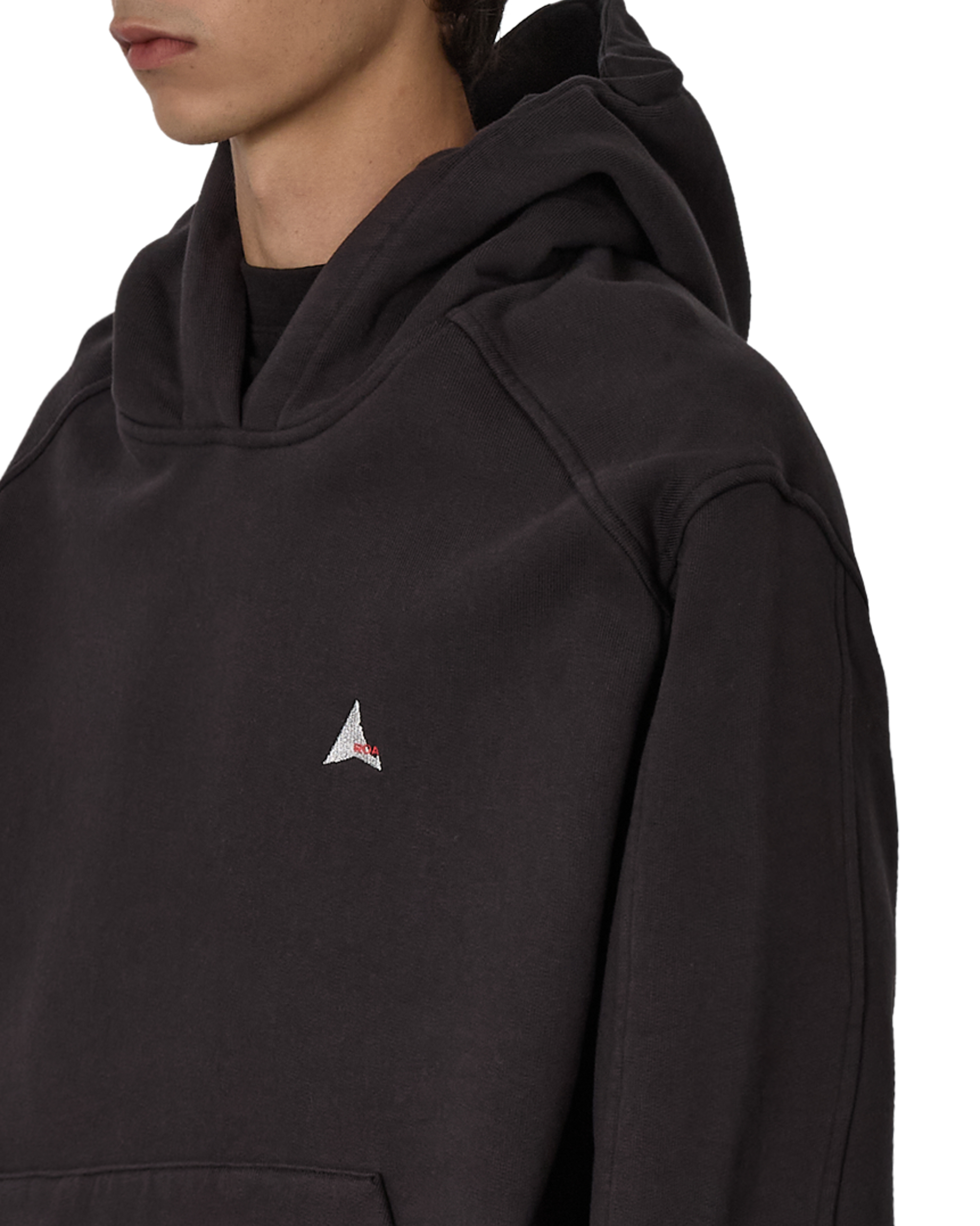 ROA Logo 490gsm Hoodie J318541-S-Black 5
