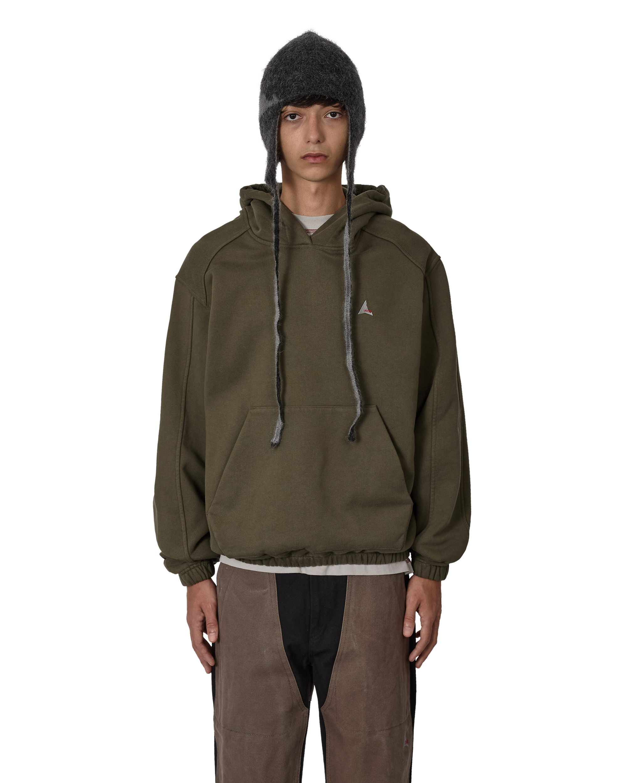 ROA Logo 490gsm Hoodie J318542-S-Green front