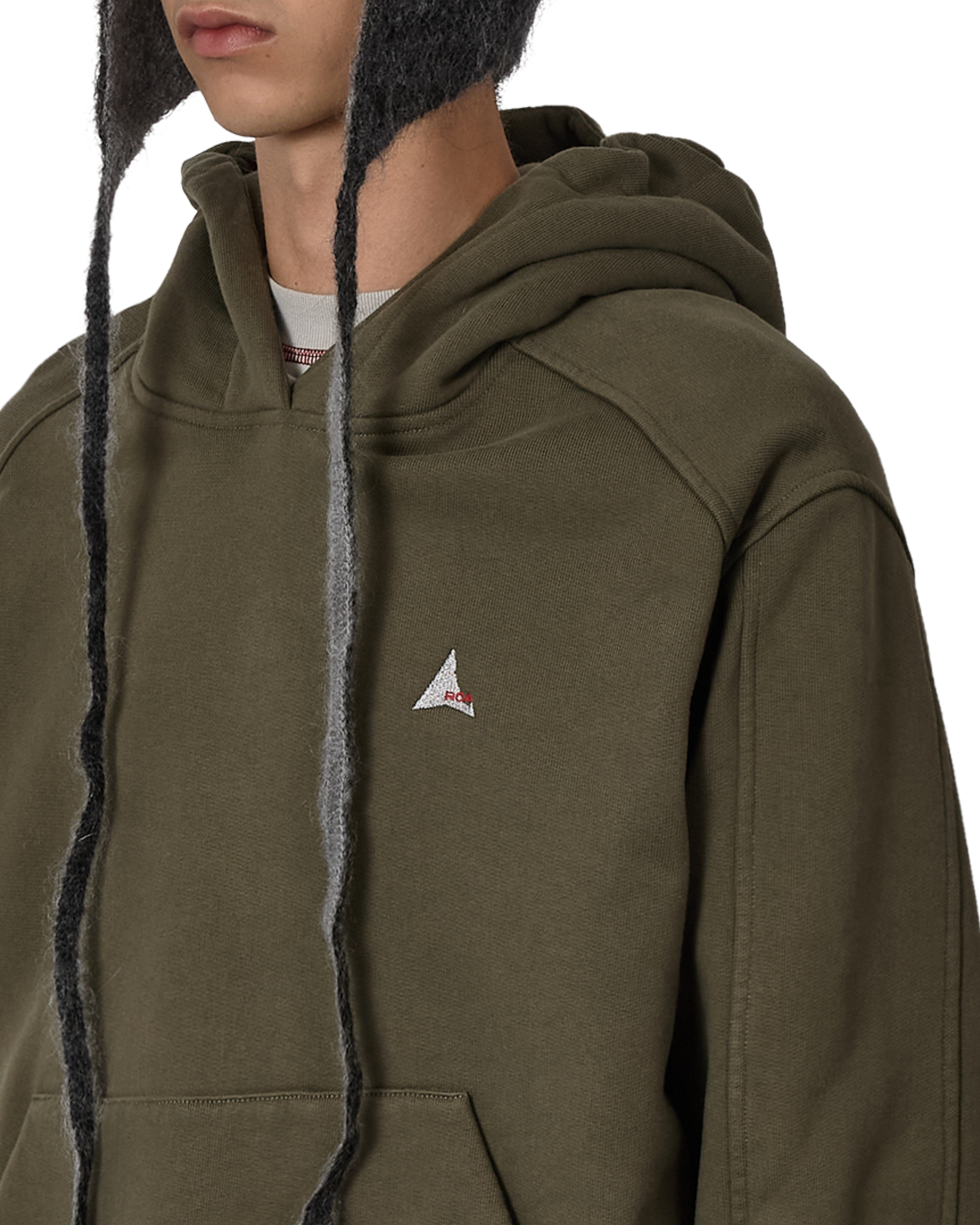 ROA Logo 490gsm Hoodie J318542-S-Green 5