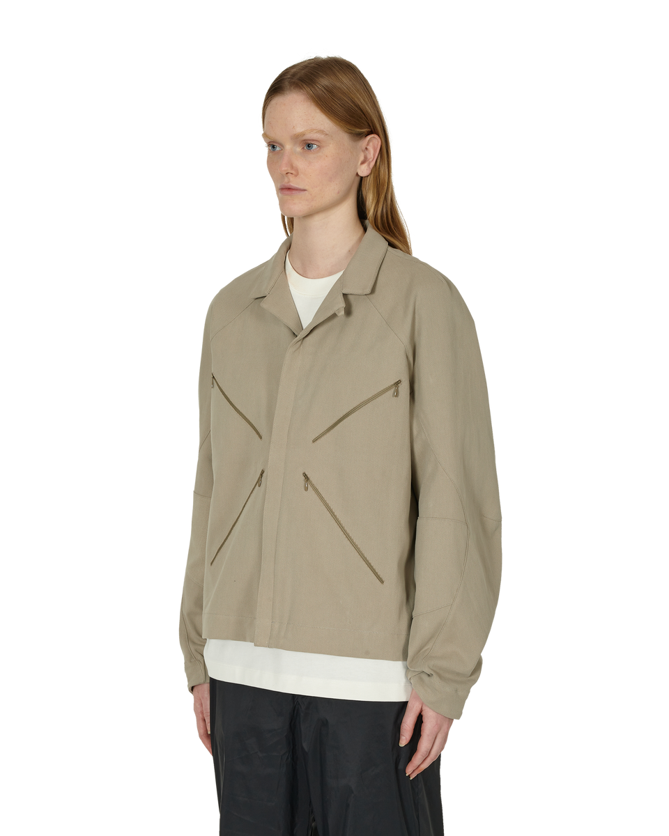 ROA Khaki amp; Beige Zip Jacket