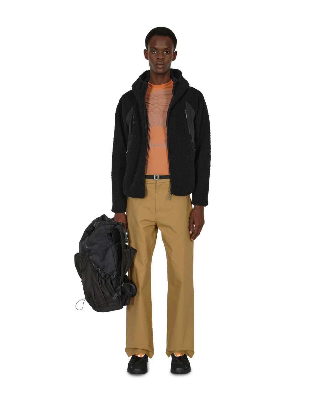 ROA Oversized Chino J277272-M-Brown front