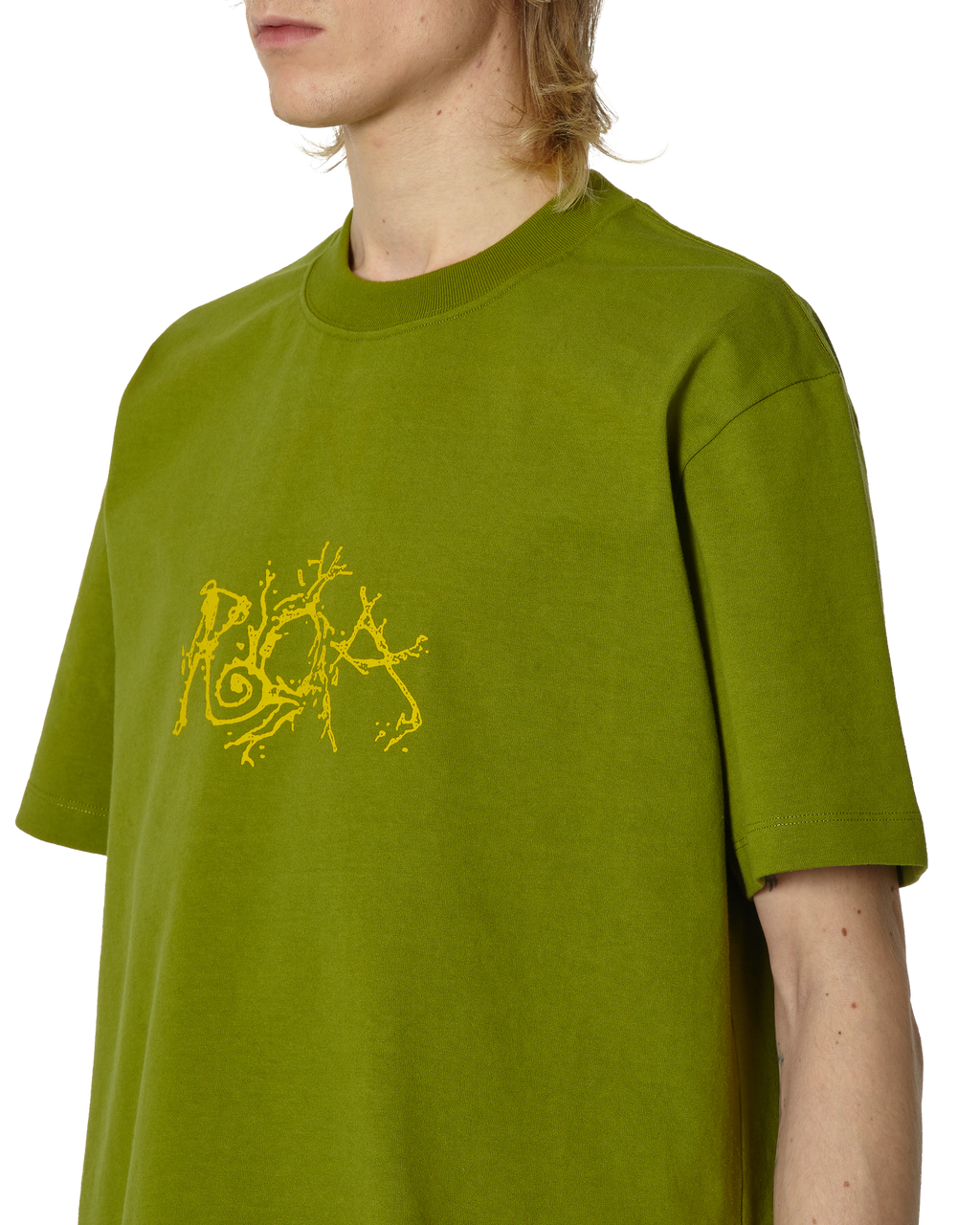 ROA Graphic Boxy Tee J294311-S-Green front