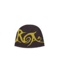 ROA – Graphic Beanie Brown Yellow | Highsnobiety Shop