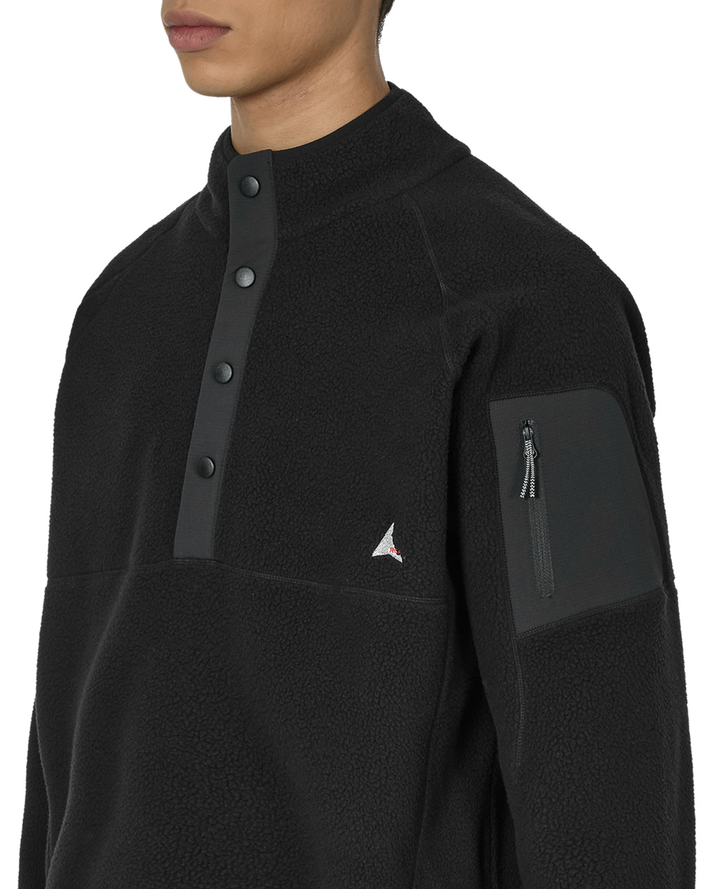 ROA Polartec Fleece Button Up J302046-M-Black front