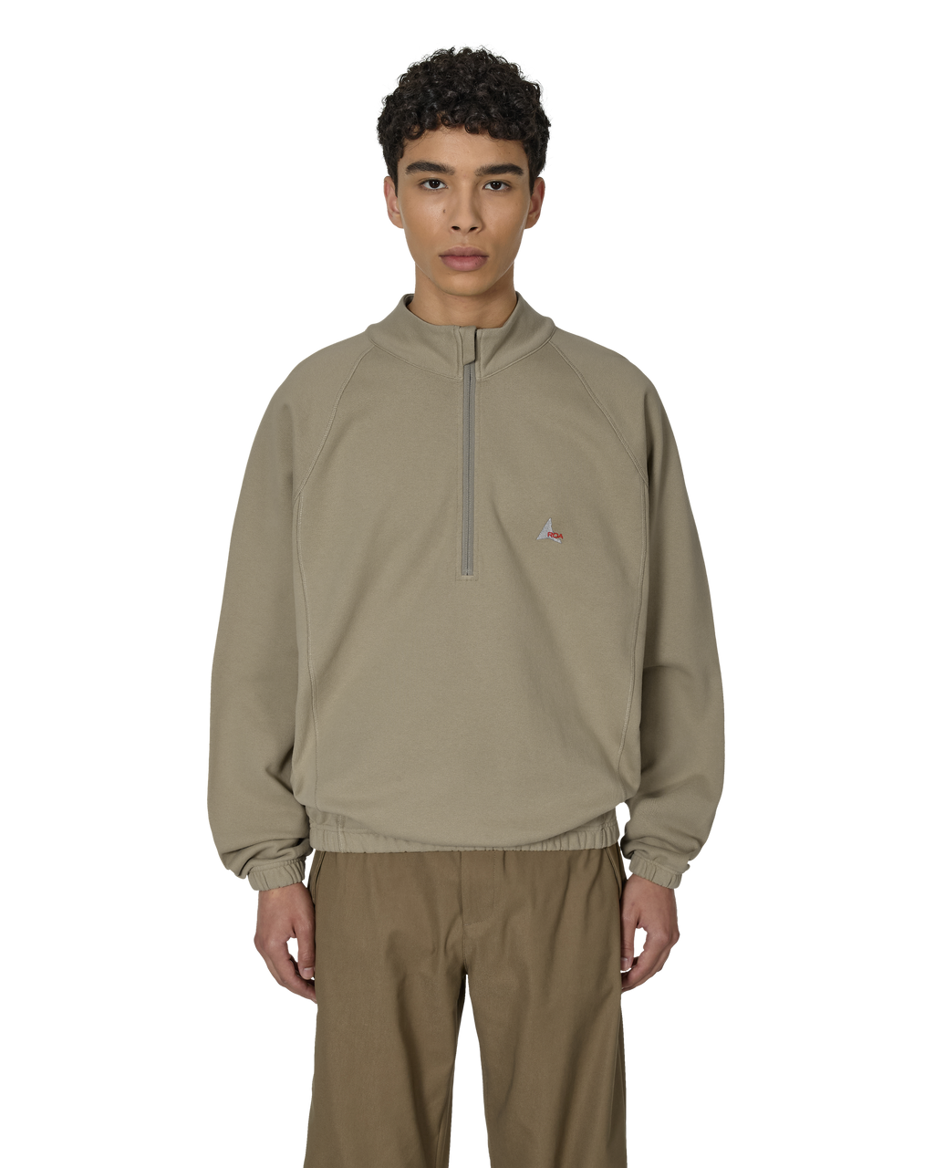 ROA Heavy Half Zip J302072-M-Grey front