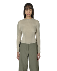 Thumbnail Wavy Long Sleeve Light Beige