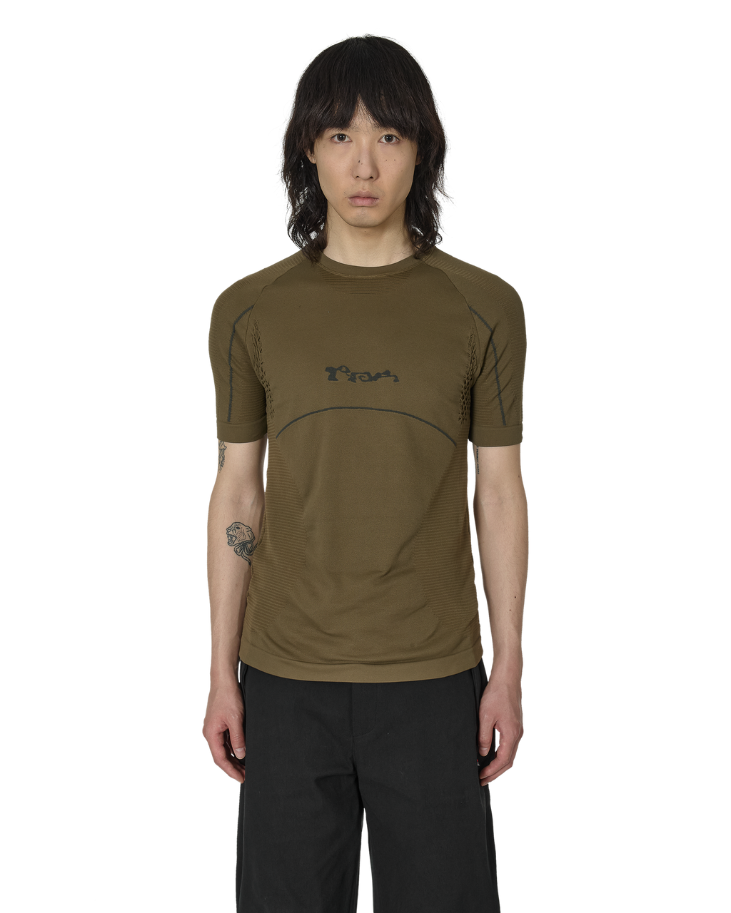 ROA Seamless T Shirt J302881-M-Green front
