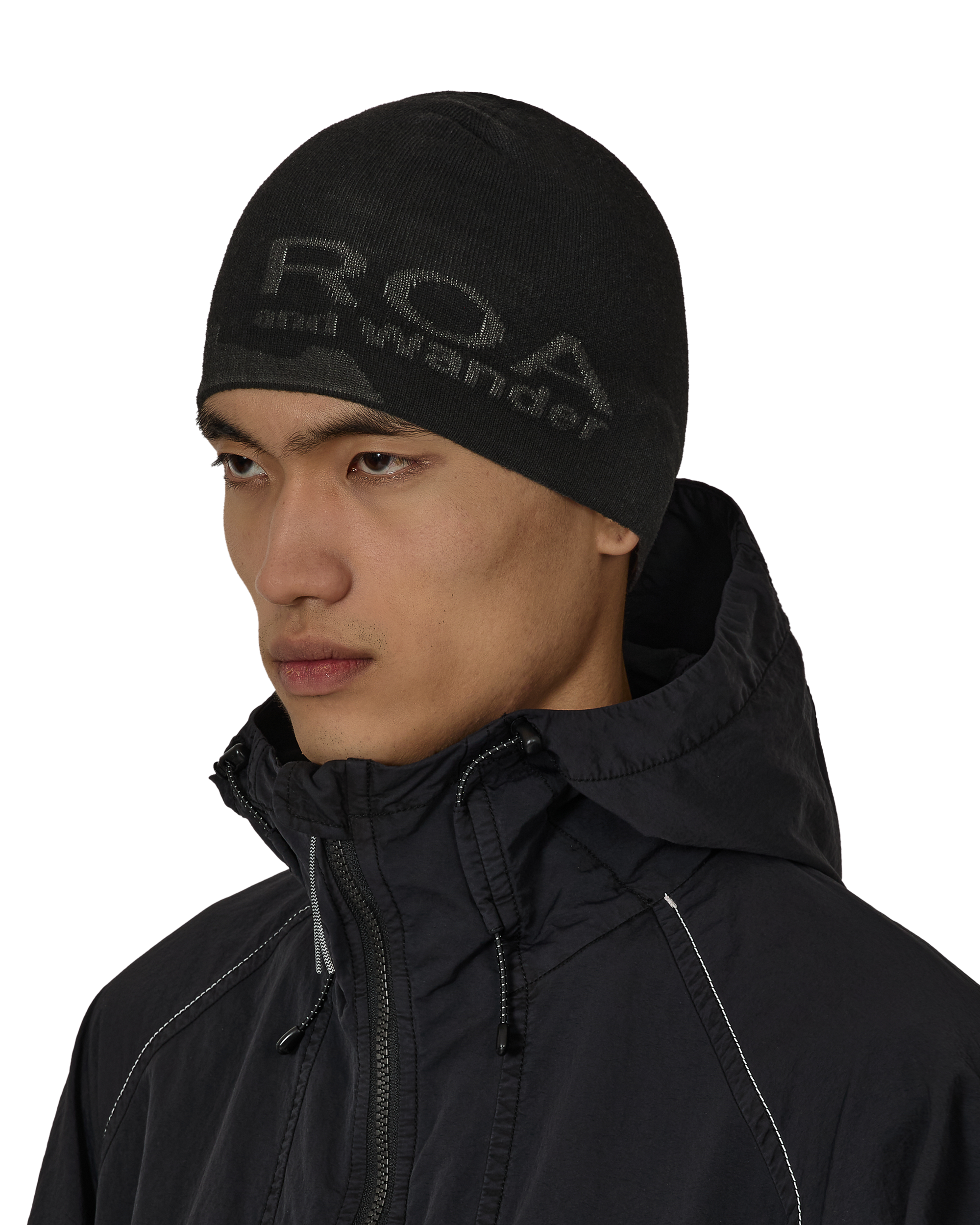 ROA ROA X And Wander Logo Cotton Beanie J312096-ONE SIZE-Black 8