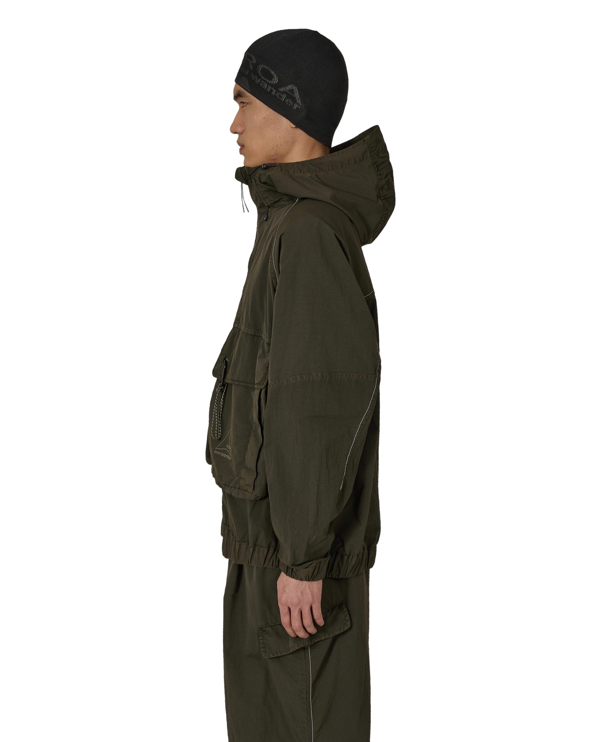 ROA ROA X And Wander Nylon Hooded Jacket J318331-S-Green 2