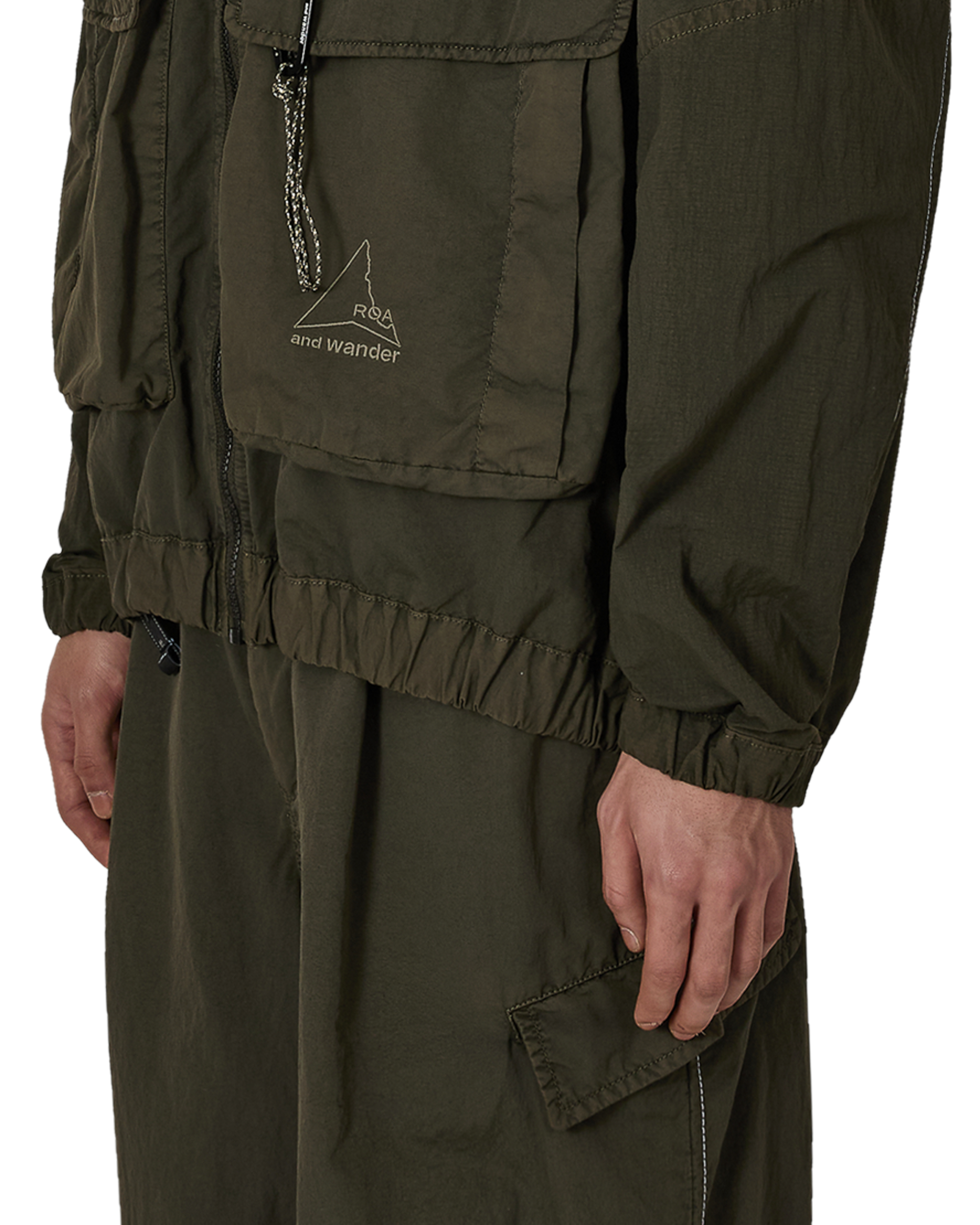 ROA ROA X And Wander Nylon Hooded Jacket J318331-S-Green 6