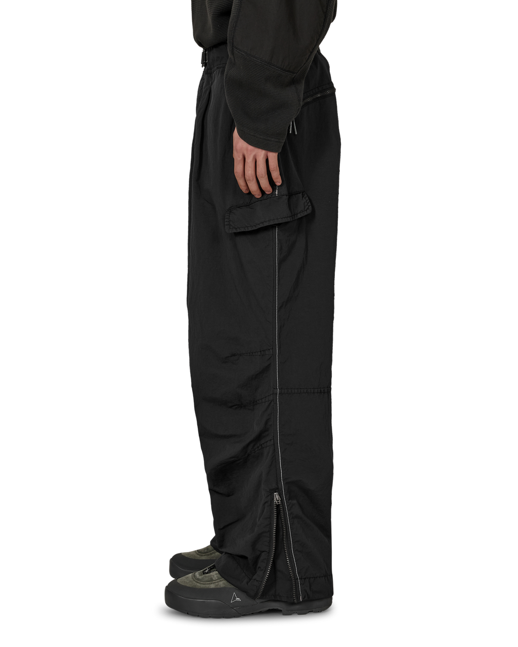 ROA ROA X And Wander Garment-dyed Pants J318332-S-Black front