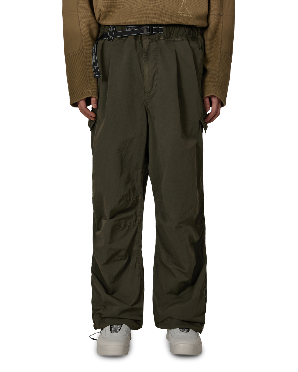 ROA ROA X And Wander Garment-dyed Pants J318333-S-Green front