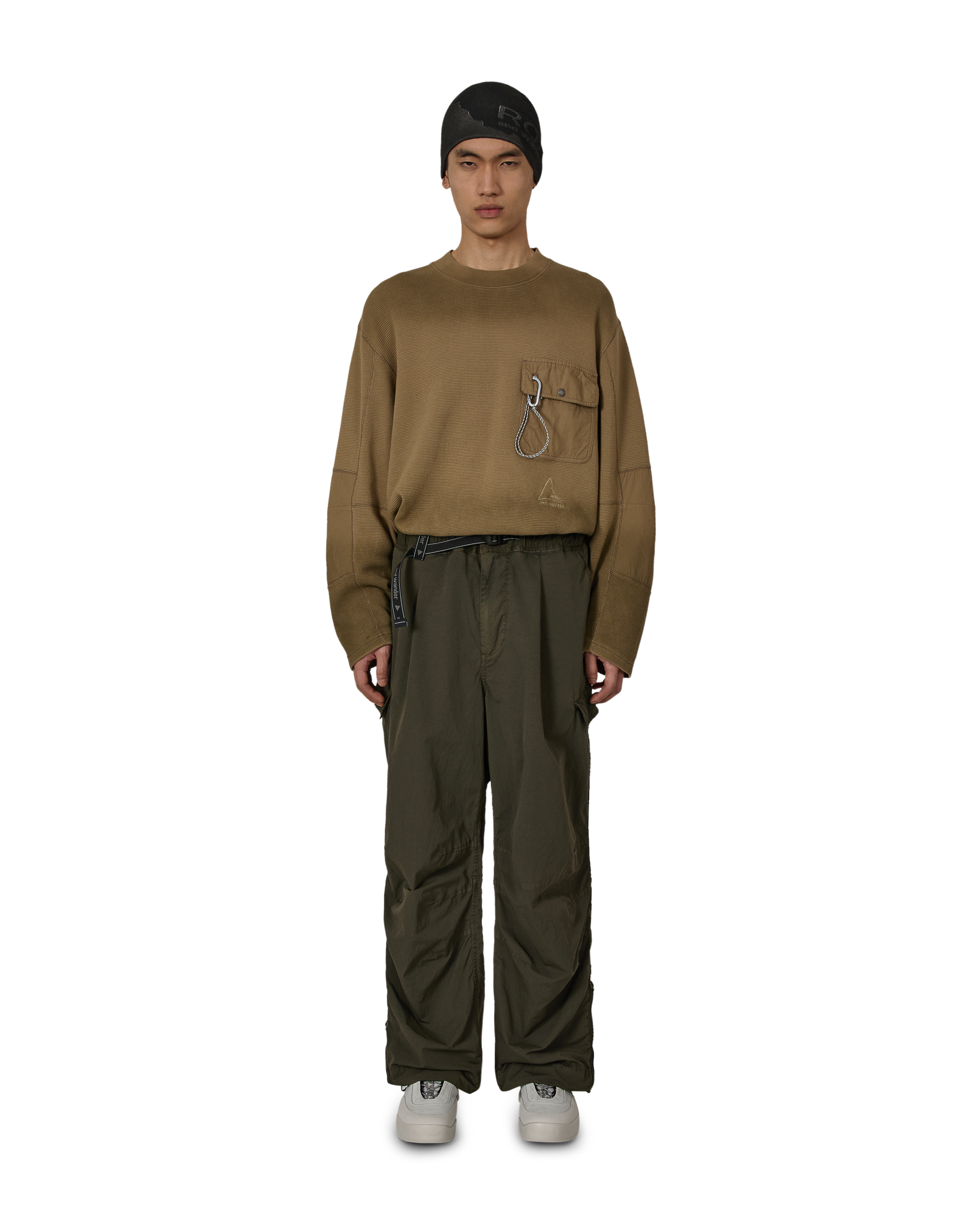 ROA ROA X And Wander Garment-dyed Pants J318333-S-Green 4