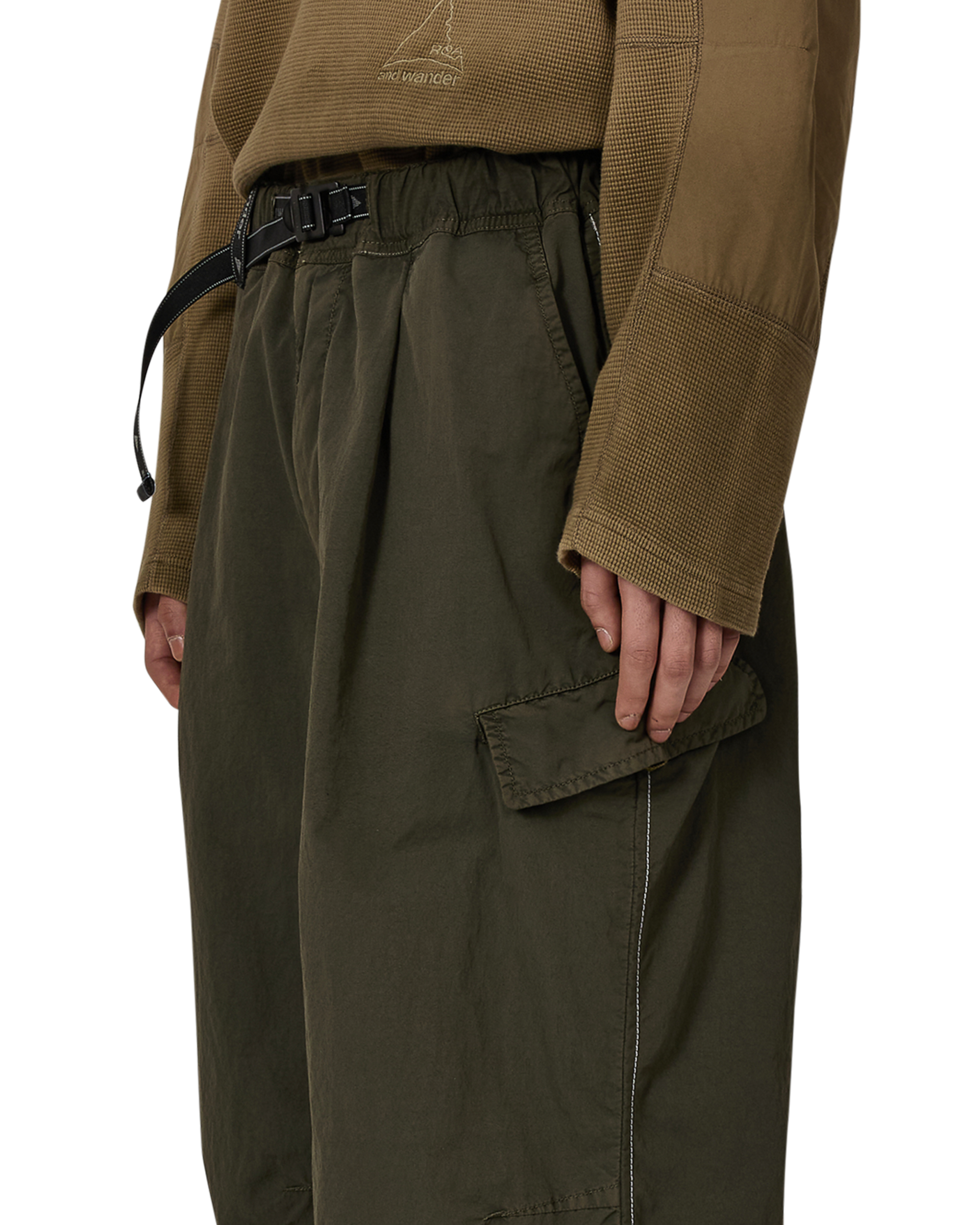 ROA ROA X And Wander Garment-dyed Pants J318333-S-Green 5