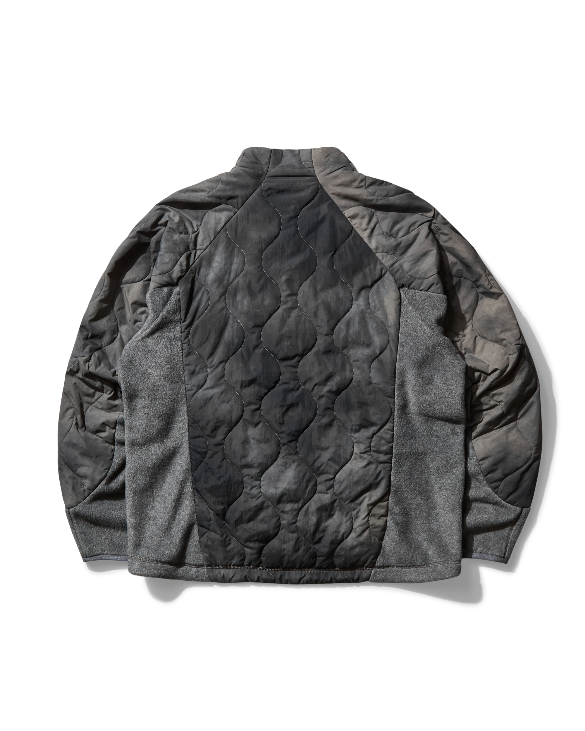 ROA ROA X And Wander Quilted Fleece Jacket J318334-S-Grey 10