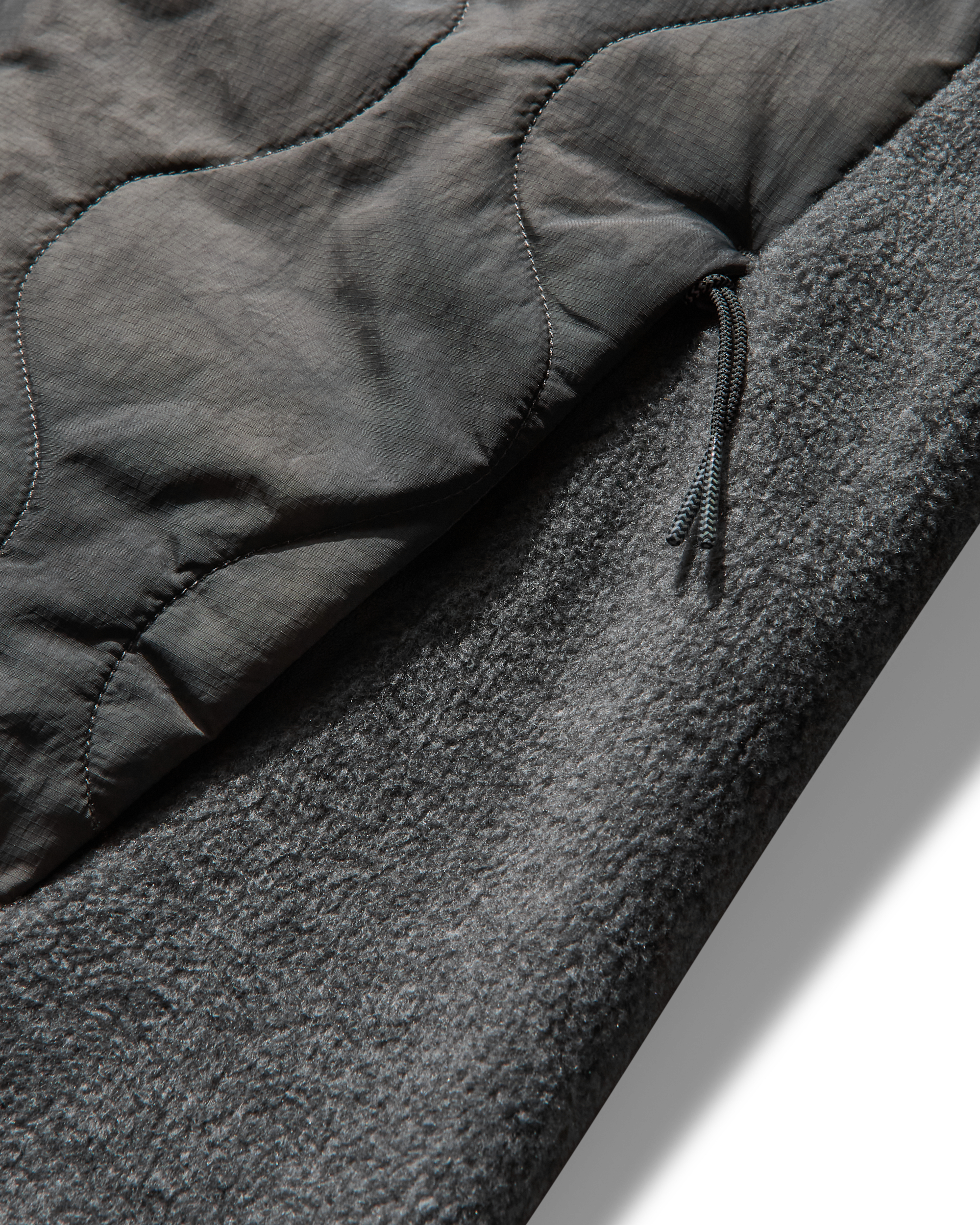 ROA ROA X And Wander Quilted Fleece Jacket J318334-S-Grey 13