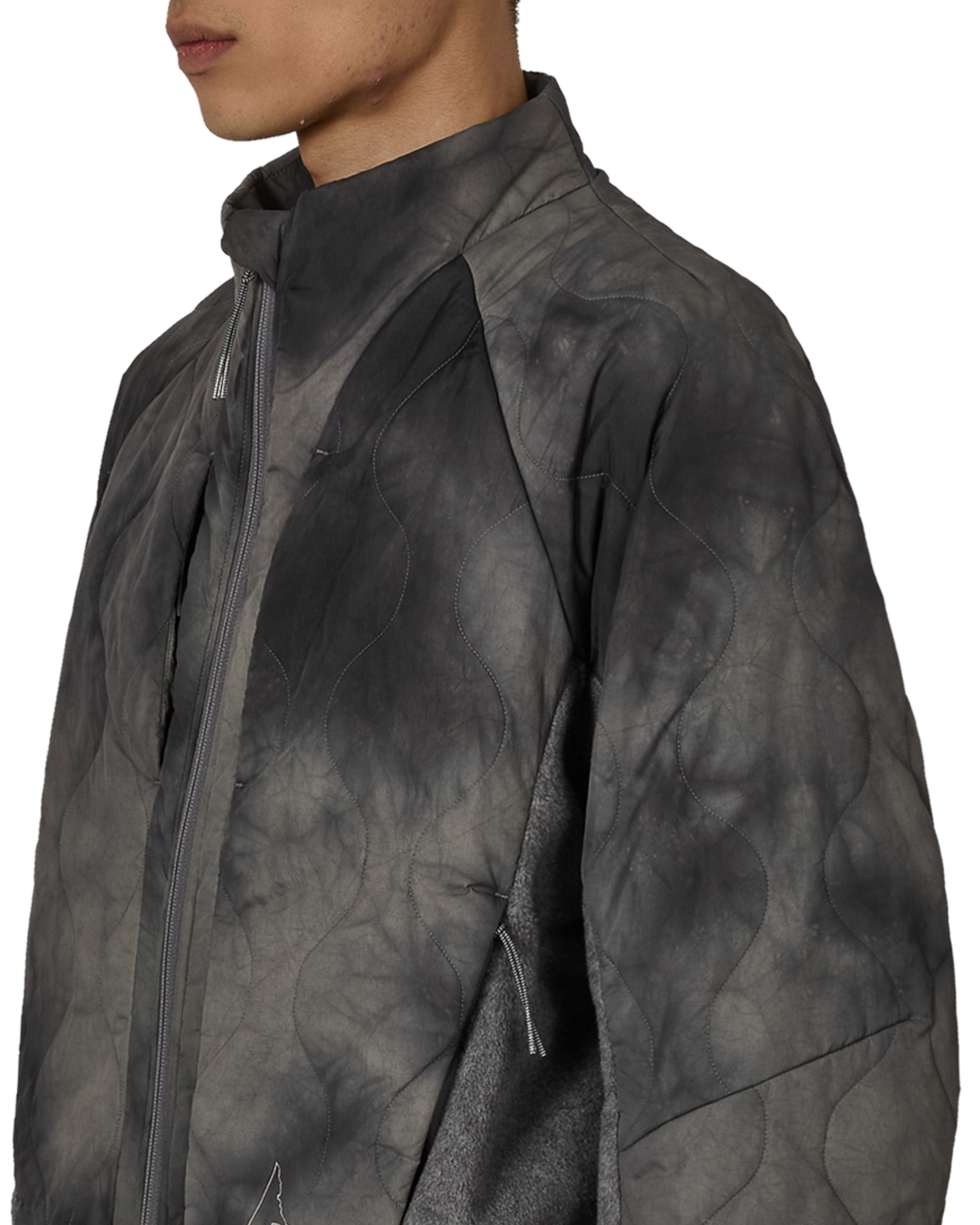 ROA ROA X And Wander Quilted Fleece Jacket J318334-S-Grey 5