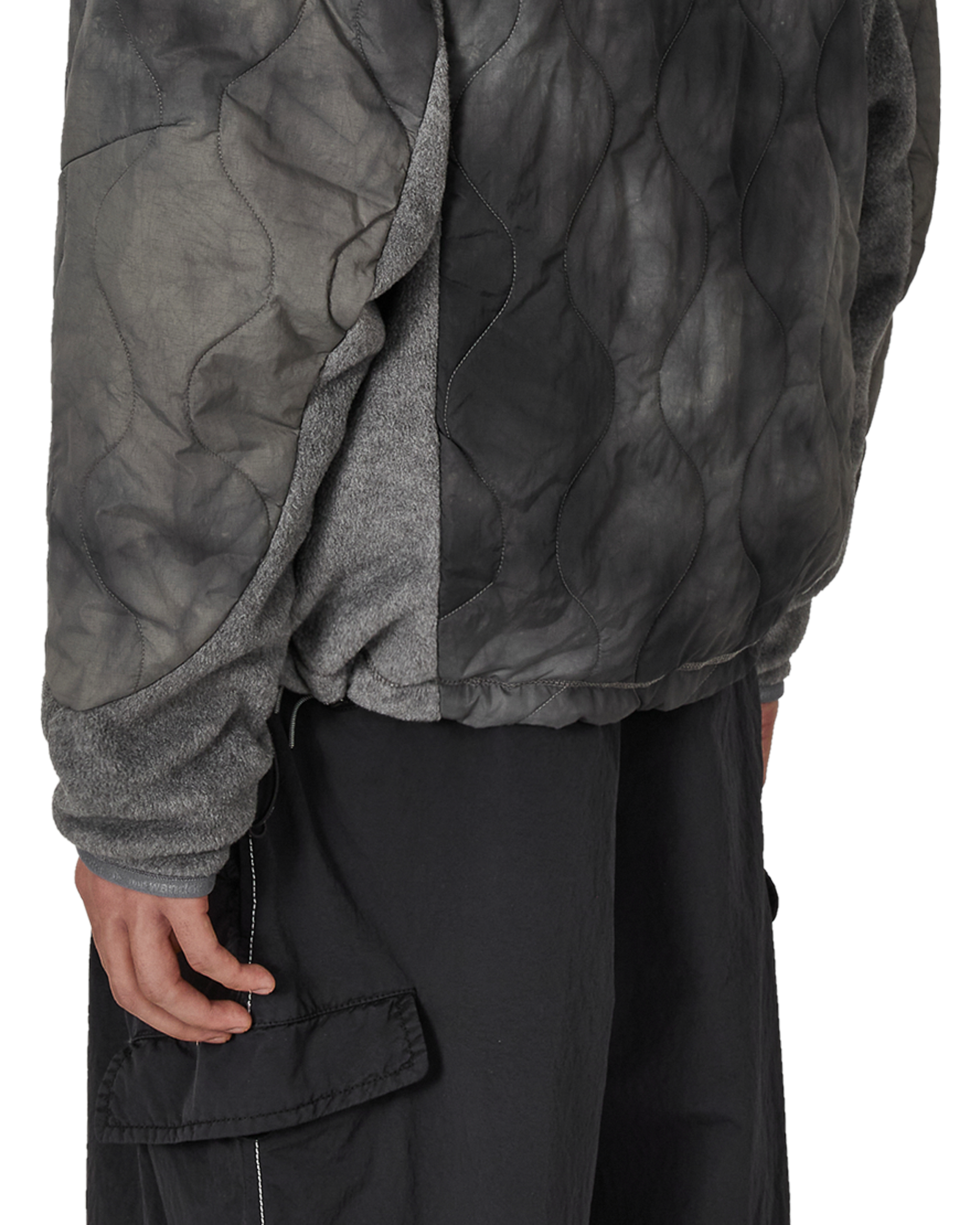 ROA ROA X And Wander Quilted Fleece Jacket J318334-S-Grey 8