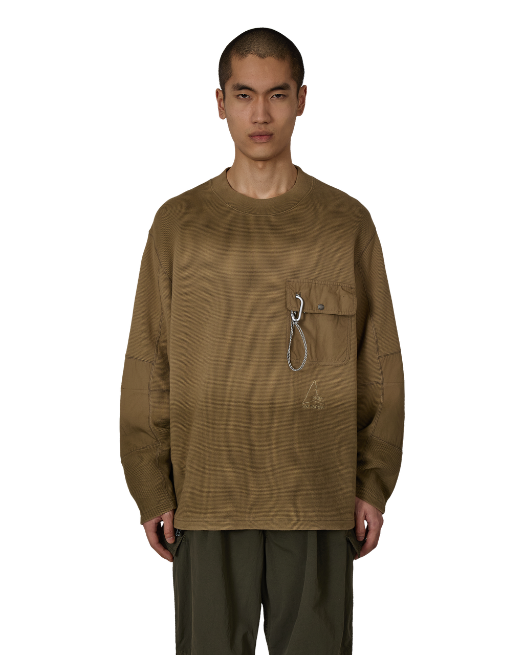 ROA ROA X And Wander Garment-dyed Long Sleeve J318336-S-Beige front