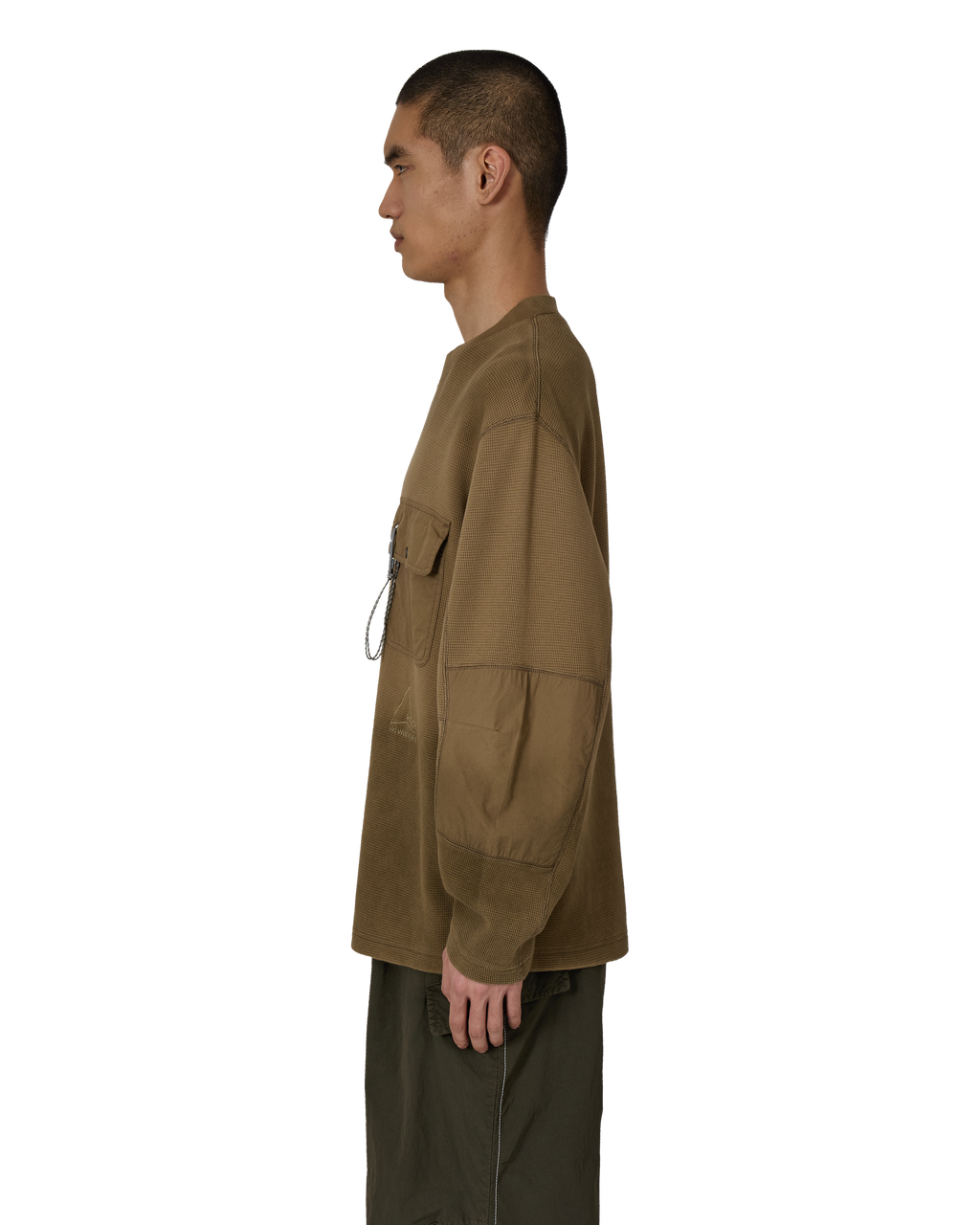 ROA ROA X And Wander Garment-dyed Long Sleeve J318336-S-Beige front