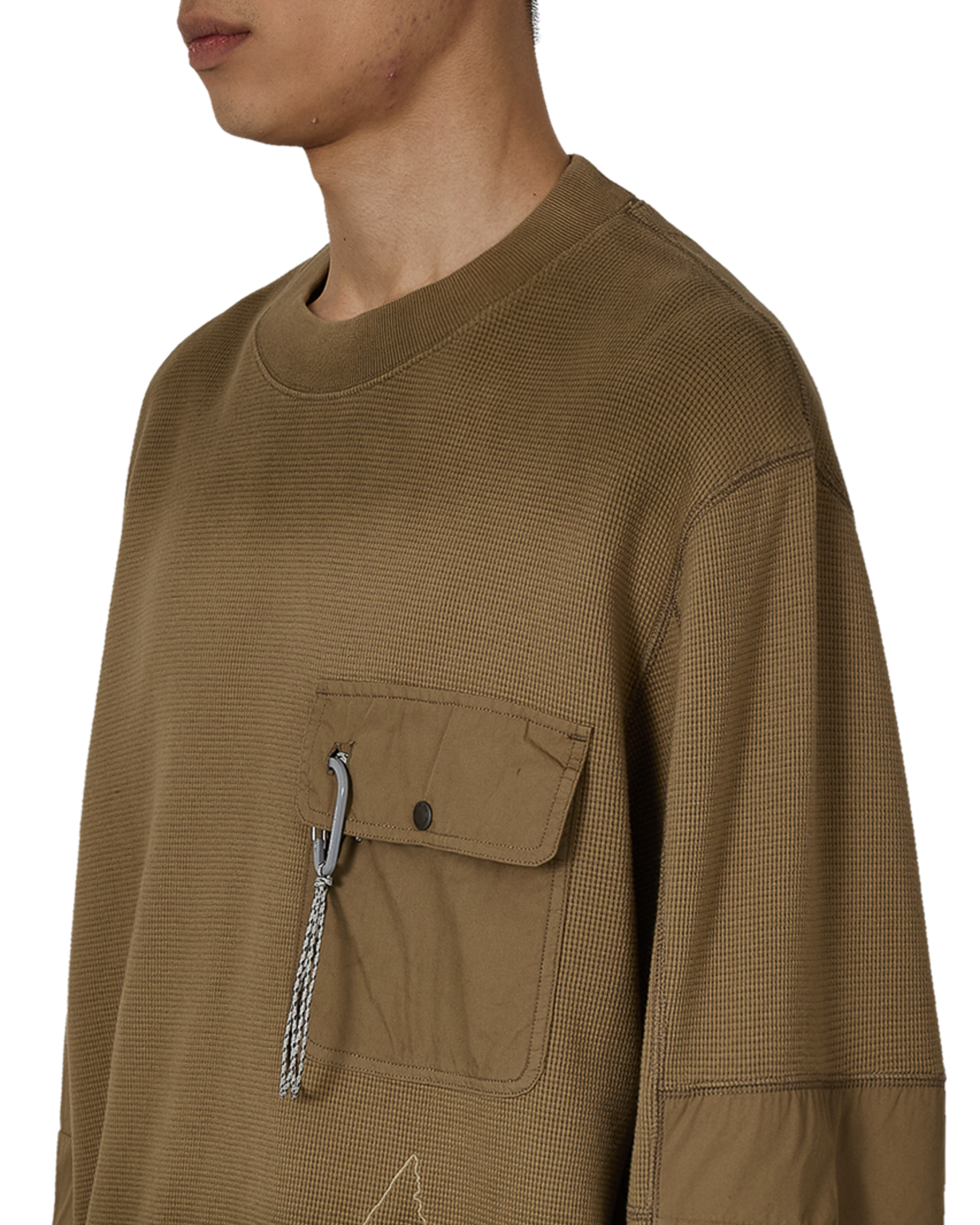 ROA ROA X And Wander Garment-dyed Long Sleeve J318336-S-Beige 5