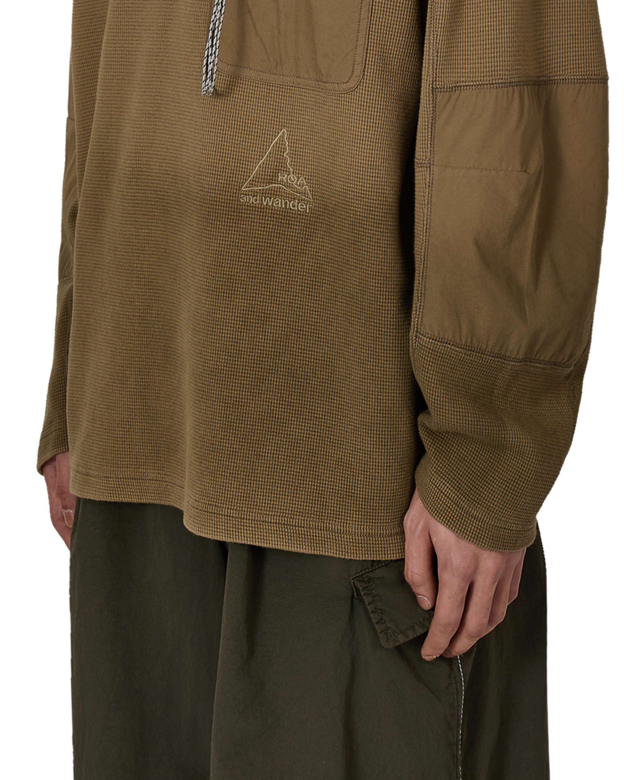 ROA ROA X And Wander Garment-dyed Long Sleeve J318336-S-Beige 6