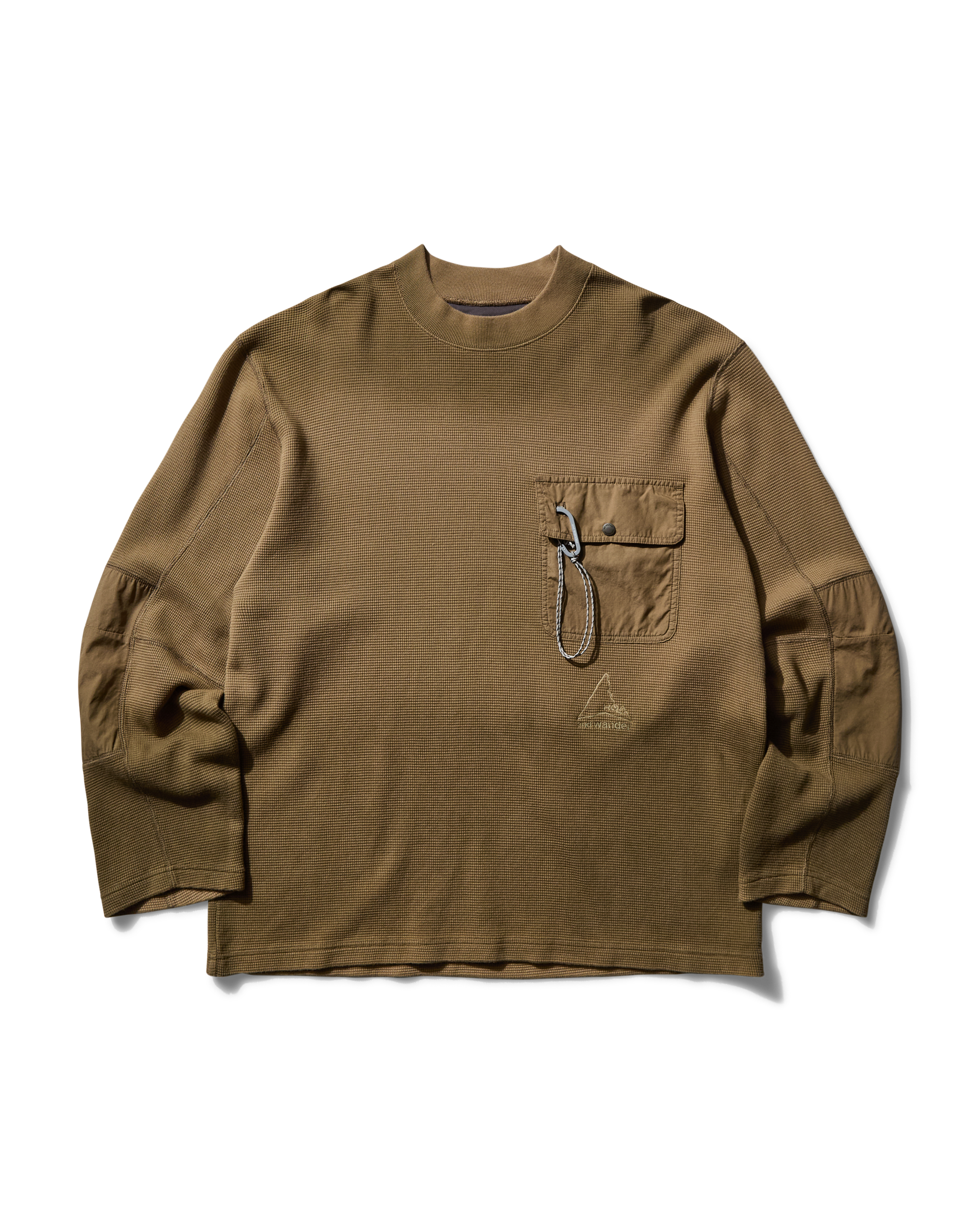 ROA ROA X And Wander Garment-dyed Long Sleeve J318336-S-Beige 9