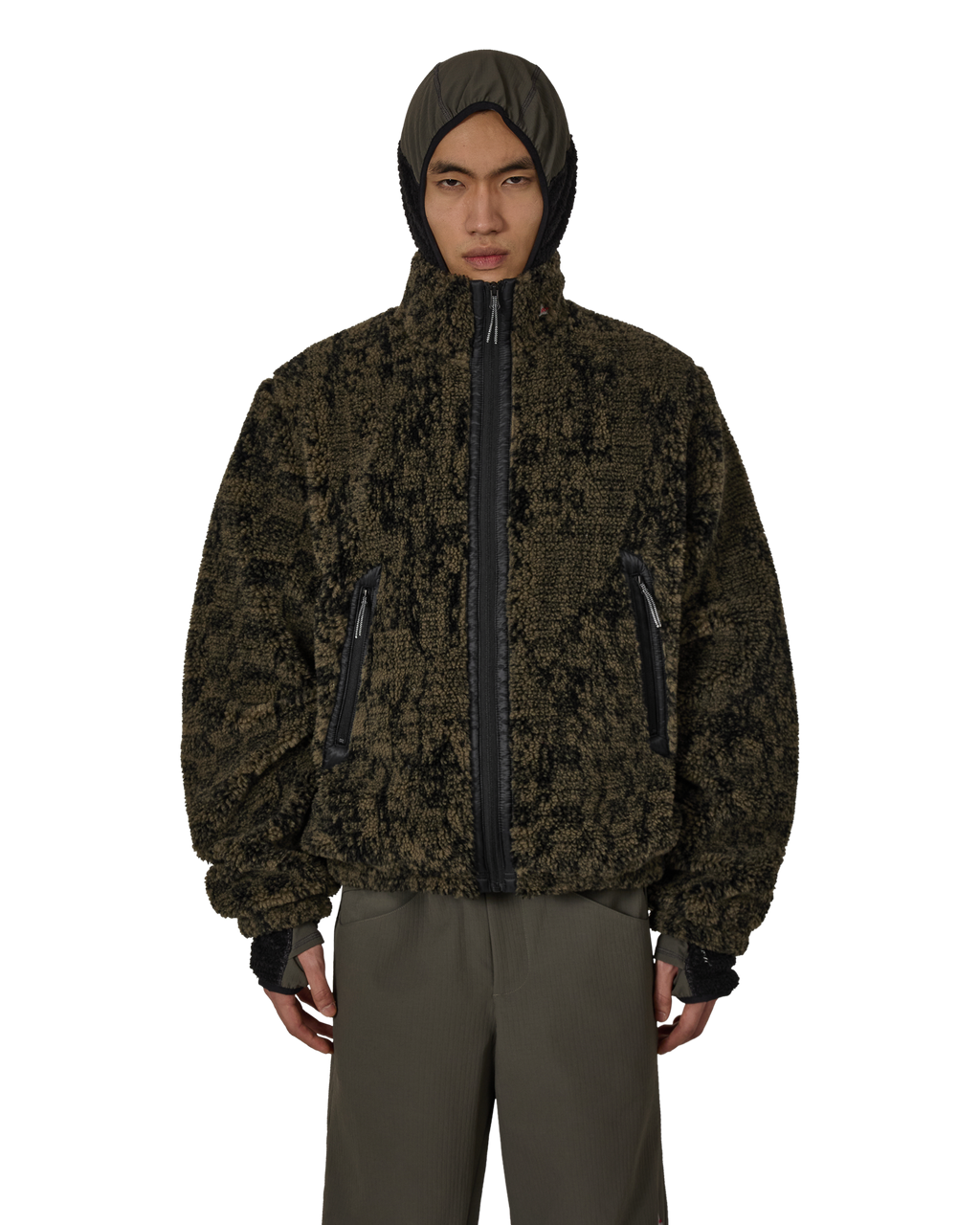 ROA Ewe Furry Jacket J315743-S-Green front