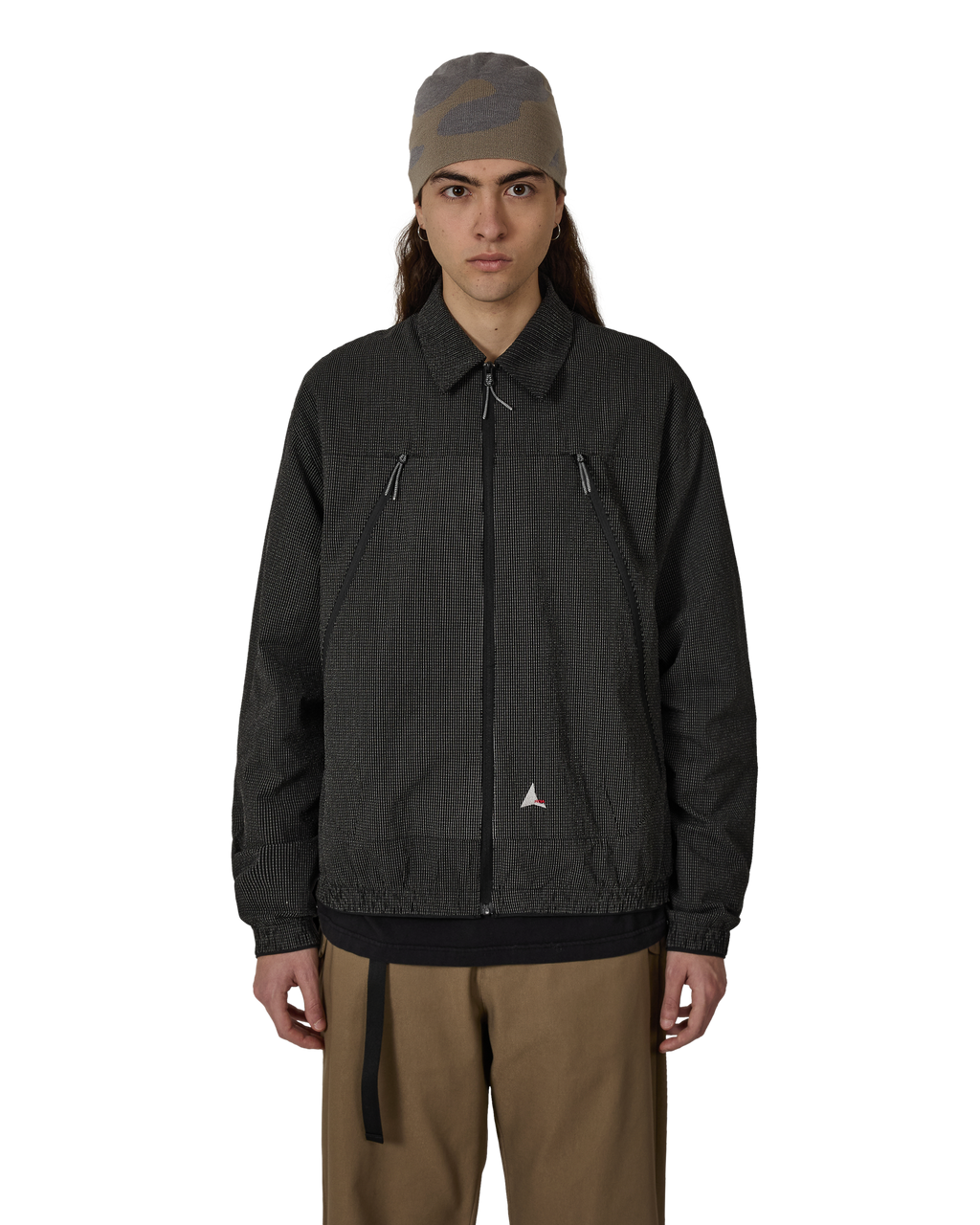 ROA Lamon Reinforced Technical Zip Up Shirt J315761-S-Black front