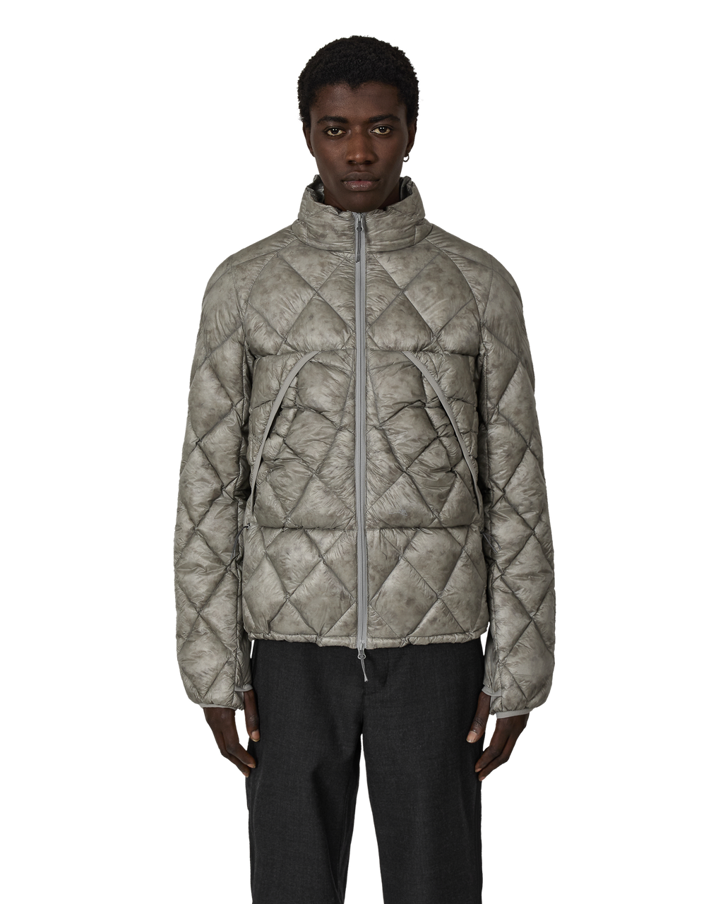 ROA Nuna 800 Fill Power Hooded Down Jacket J315898-S-Grey front
