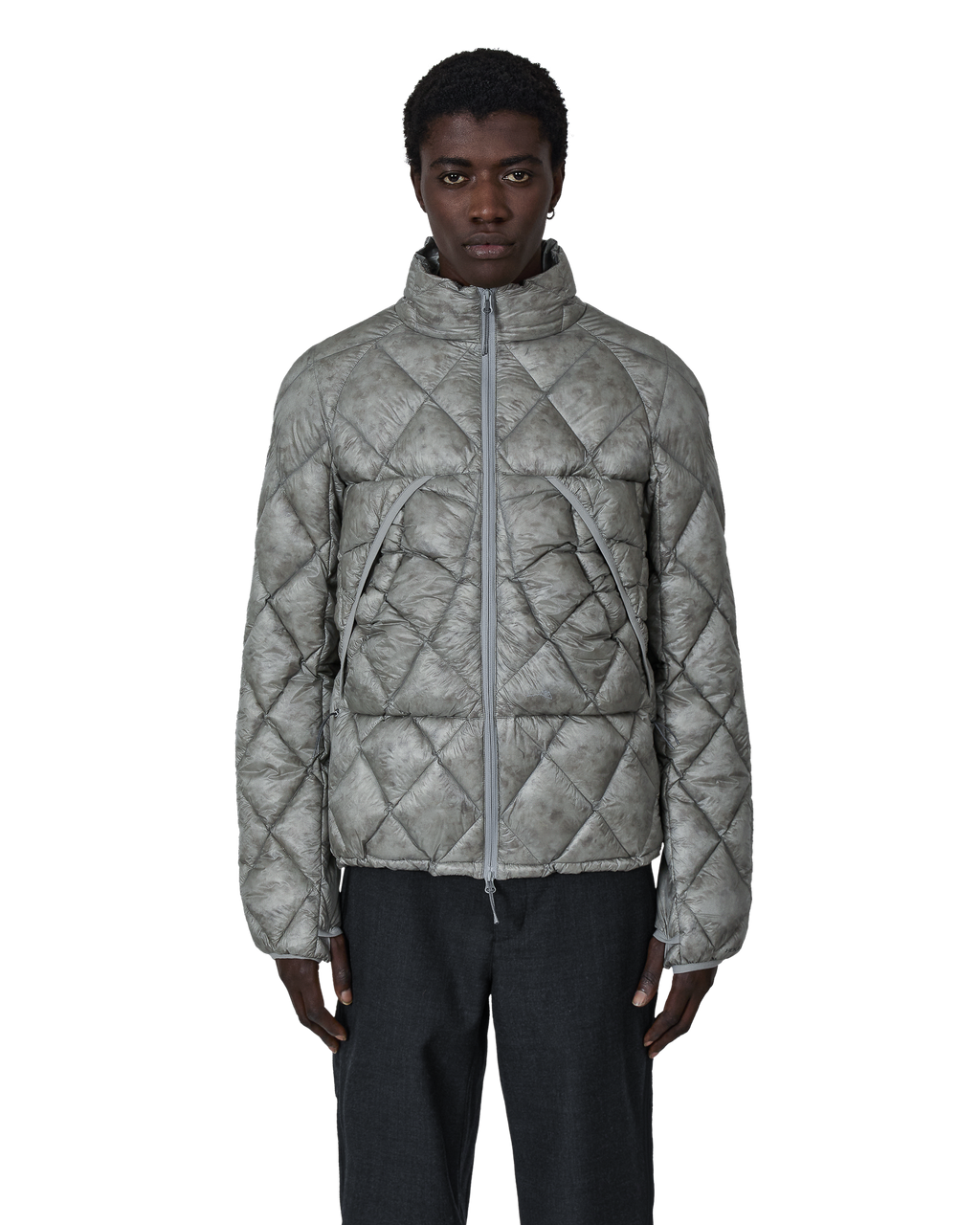 ROA Nuna 800 Fill Power Hooded Down Jacket J315898-S-Grey front