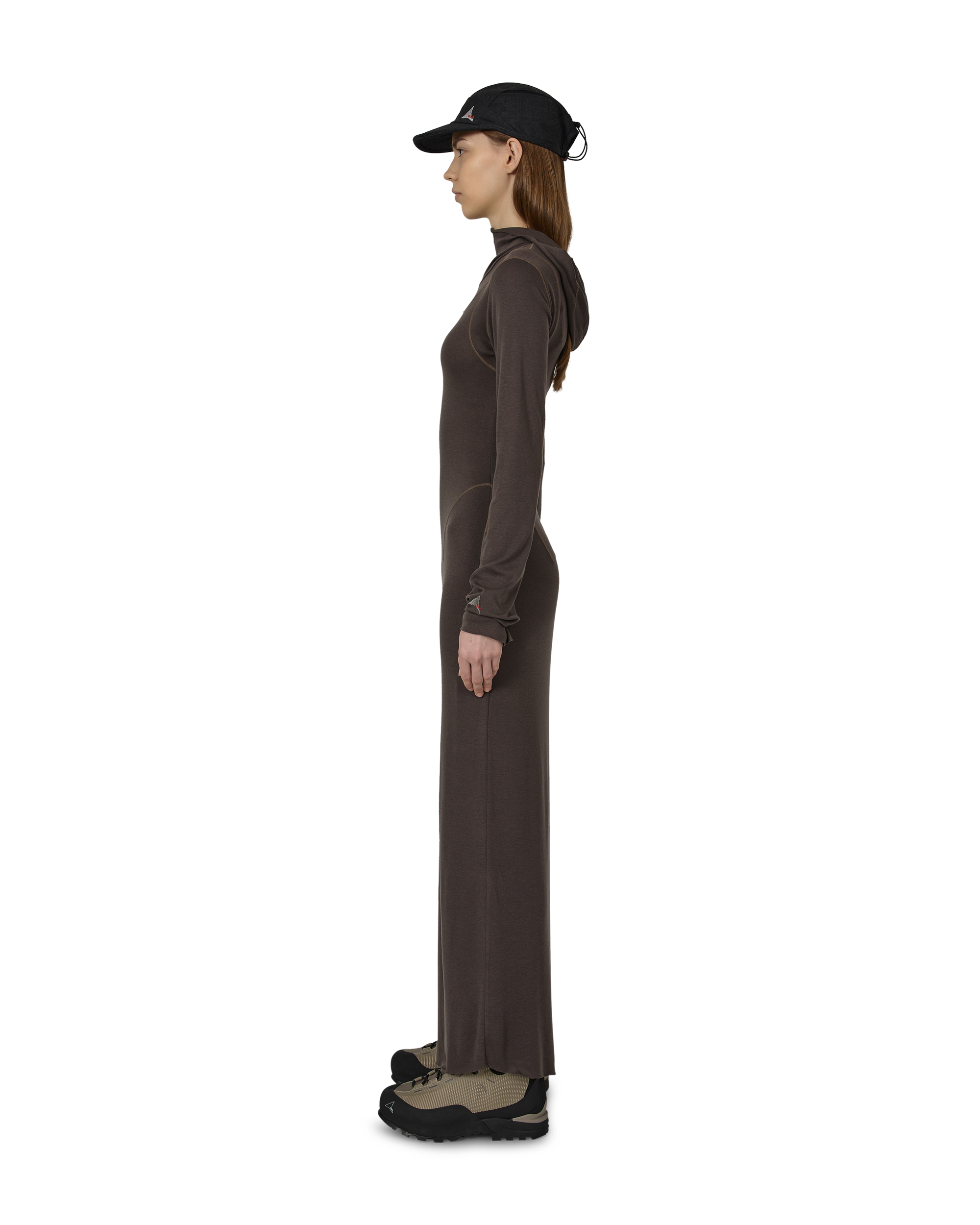 ROA Themba Sheer Hooded Dress J315899-XS-Grey 2