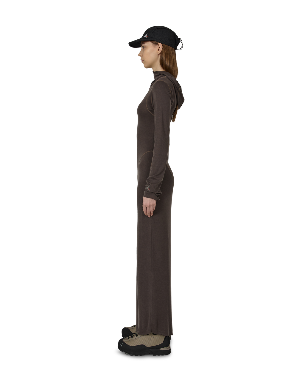 ROA Themba Sheer Hooded Dress J315899-XS-Grey front