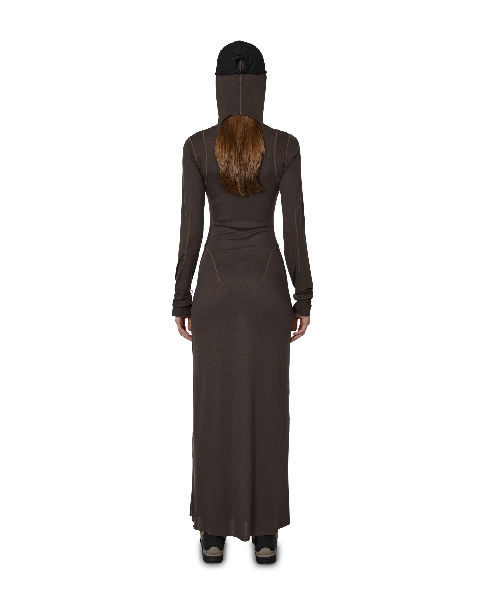ROA Themba Sheer Hooded Dress J315899-XS-Grey 3