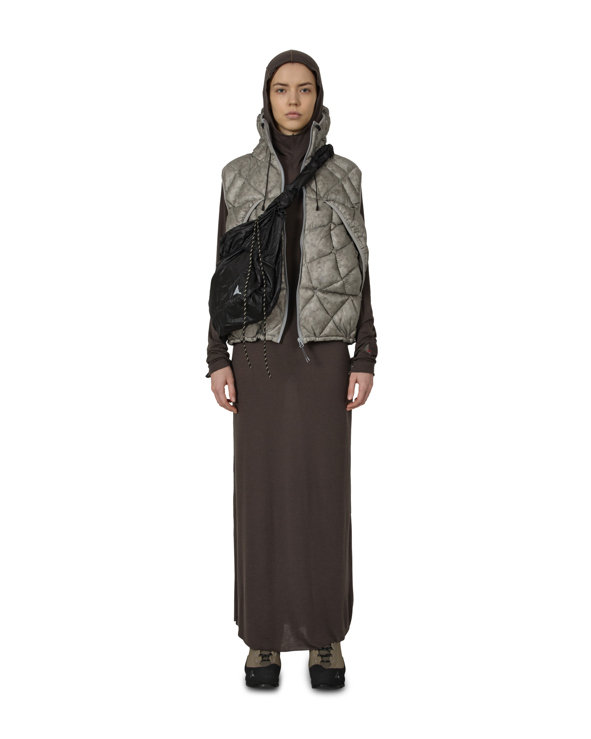 ROA Themba Sheer Hooded Dress J315899-XS-Grey 4