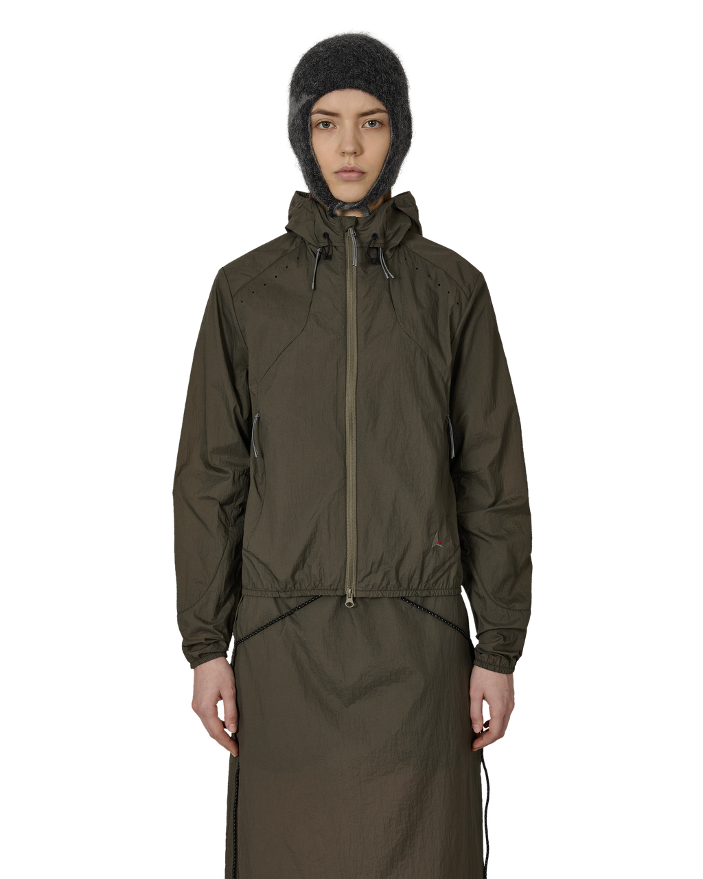 ROA Gly See Through Windbreaker J315902-XS-Green front