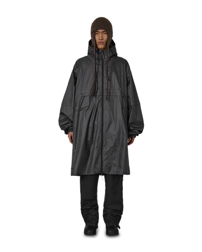 ROA Surface Packable Grid Rain Coat J315914-M-Grey front