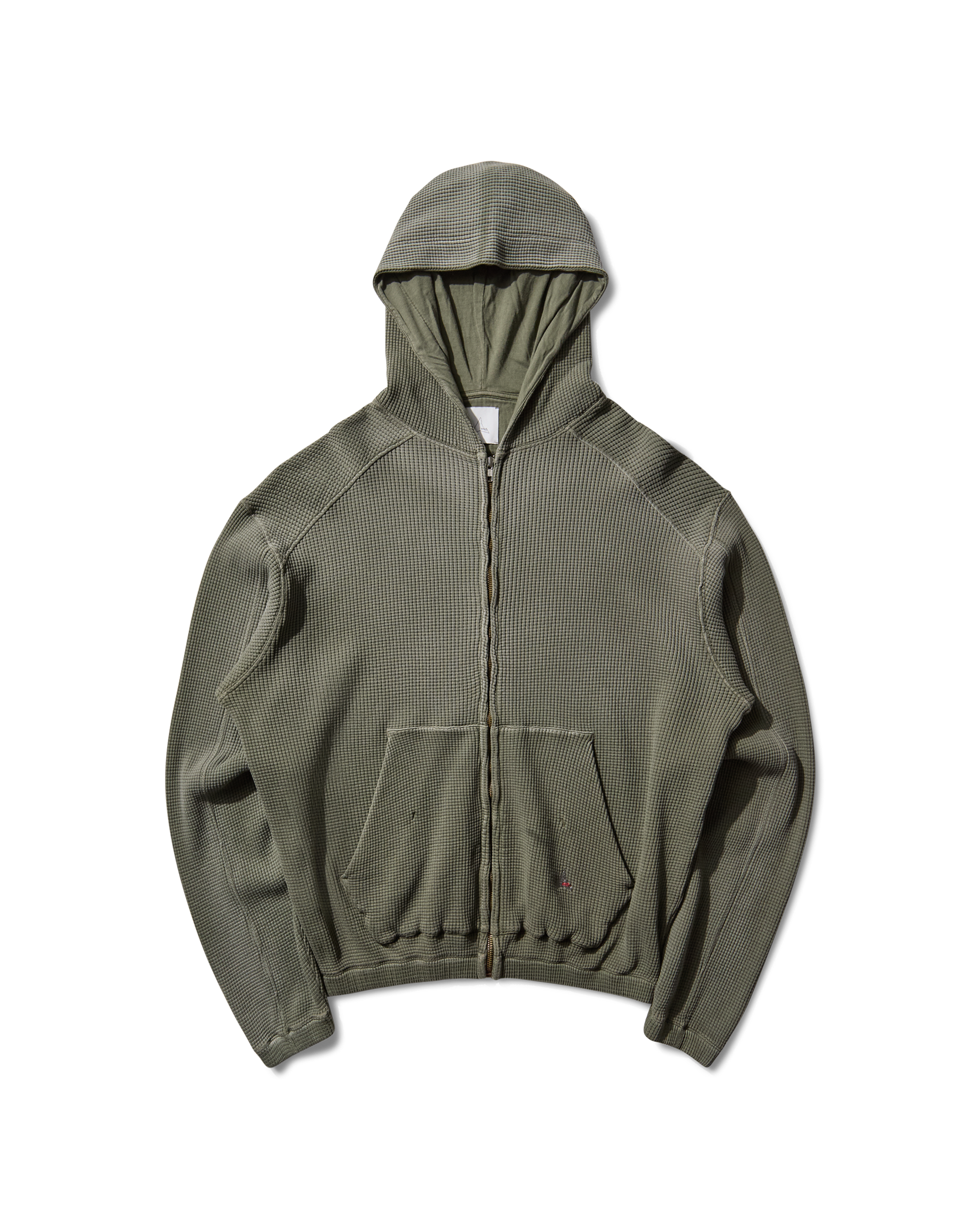 ROA Bee Sun Faded Waffle Zip Up Hoodie J316803-S-Green 9