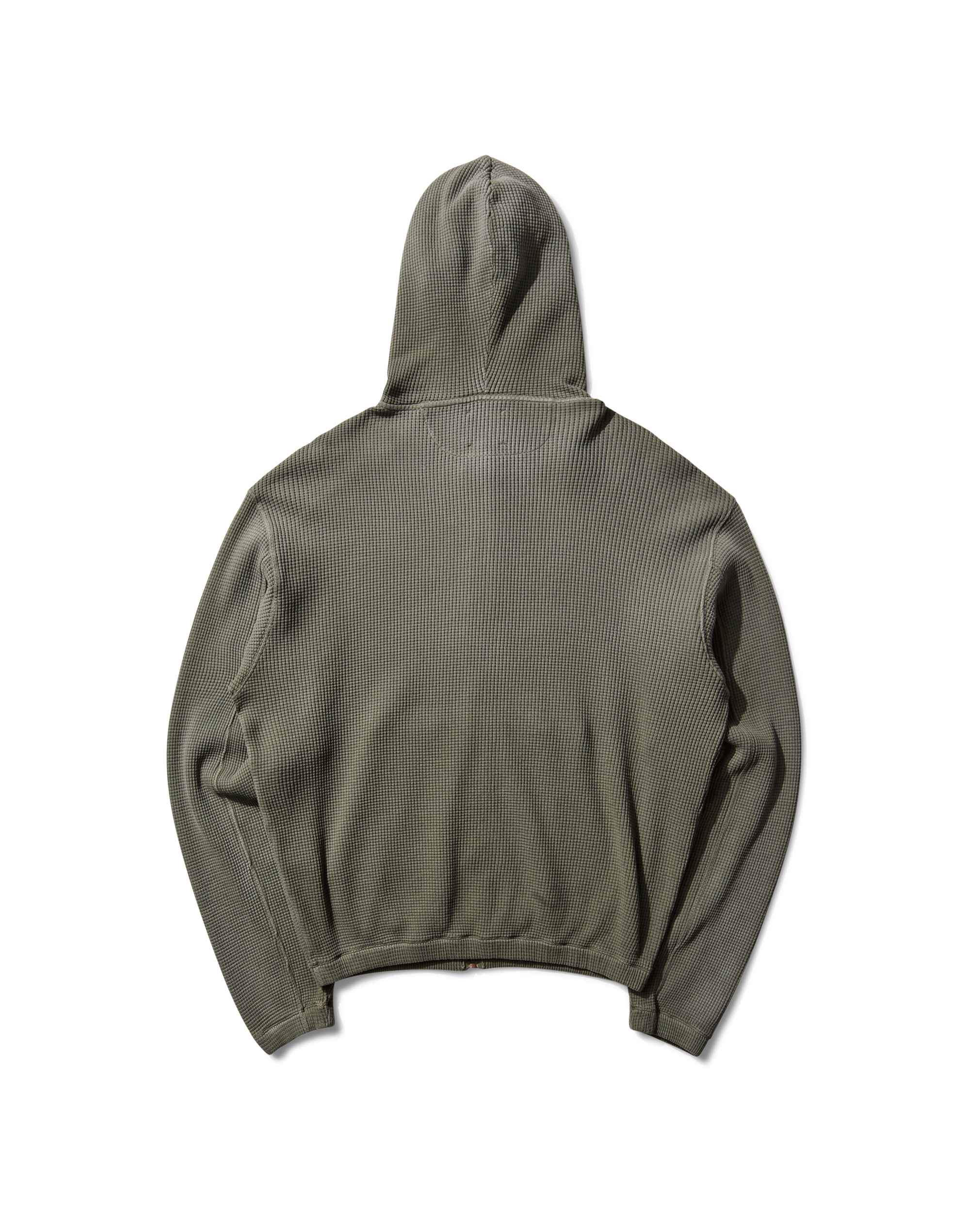 ROA Bee Sun Faded Waffle Zip Up Hoodie J316803-S-Green 10