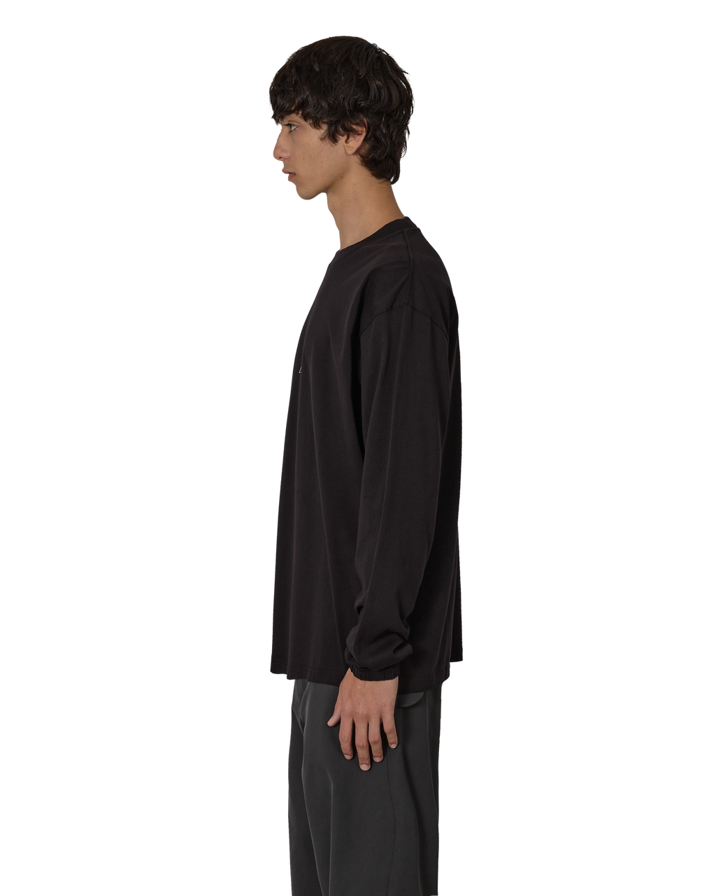ROA Logo Organic Long Sleeve J316791-S-Black front