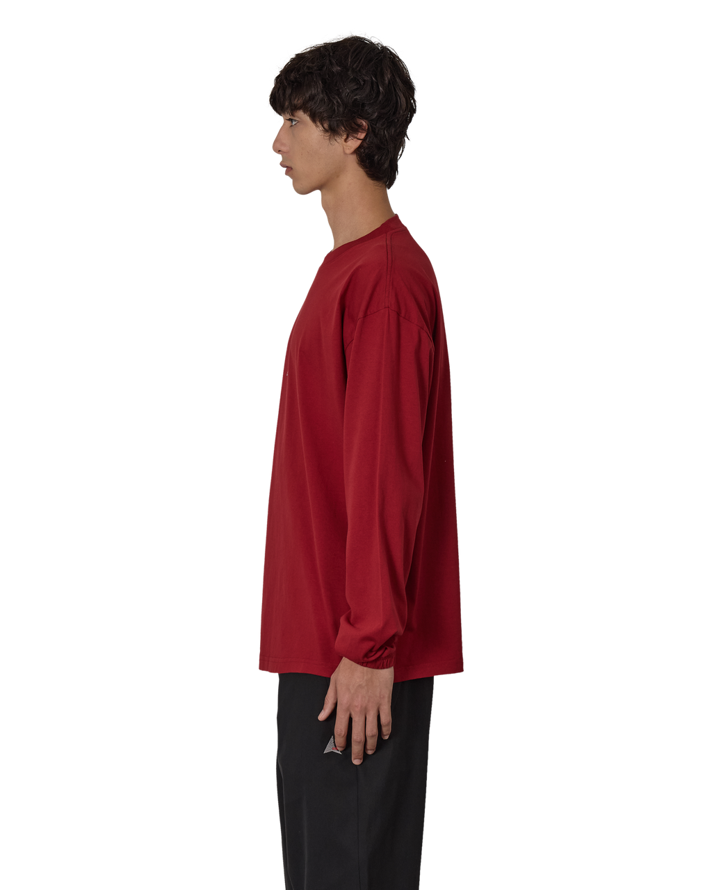 ROA Logo Organic Long Sleeve J316793-S-Red front