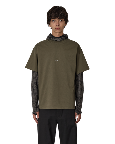 ROA Logo Organic T Shirt J316795-S-Green front