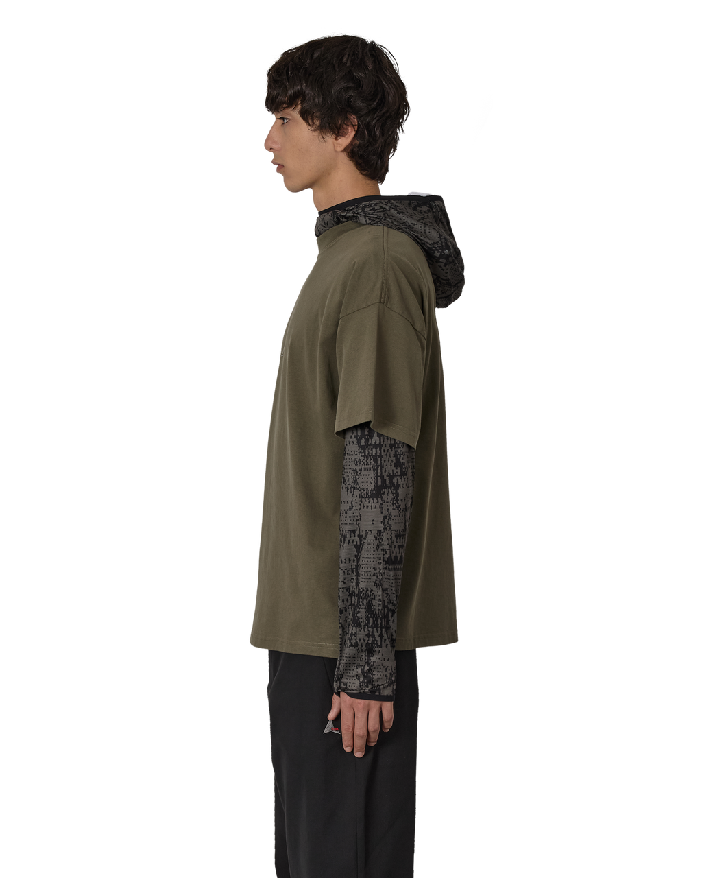 ROA Logo Organic T Shirt J316795-S-Green front