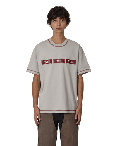 ROA Sticks Stitch Organic T Shirt J316807-S-Grey front