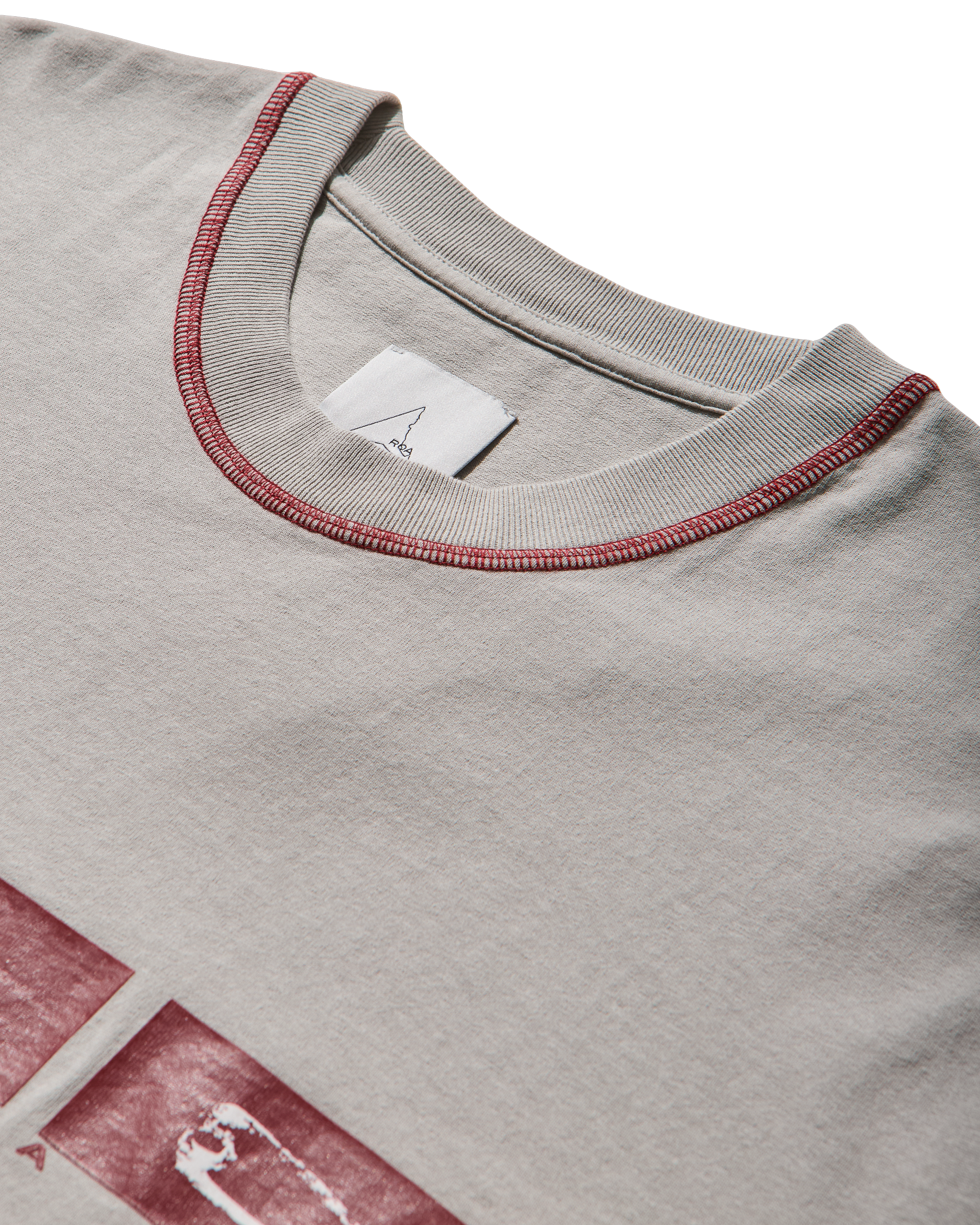 ROA Sticks Stitch Organic T Shirt J316807-S-Grey 12