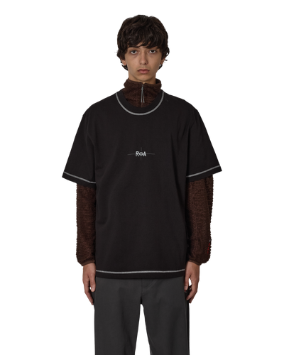 ROA Info Stitch Organic T Shirt J316808-S-Black front