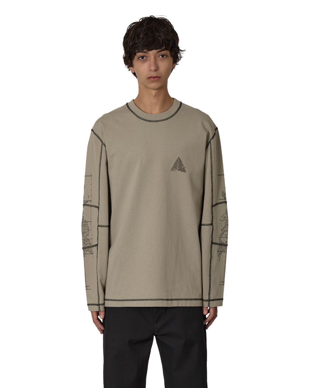 ROA Neolith Stitch Organic Long Sleeve J316809-S-Green front