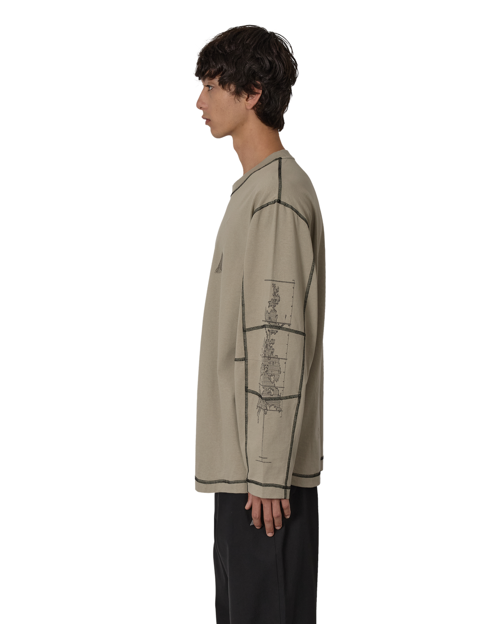 ROA Neolith Stitch Organic Long Sleeve J316809-S-Green front