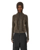 Thumbnail Tasna Mohair Zip Up Sweater Grey