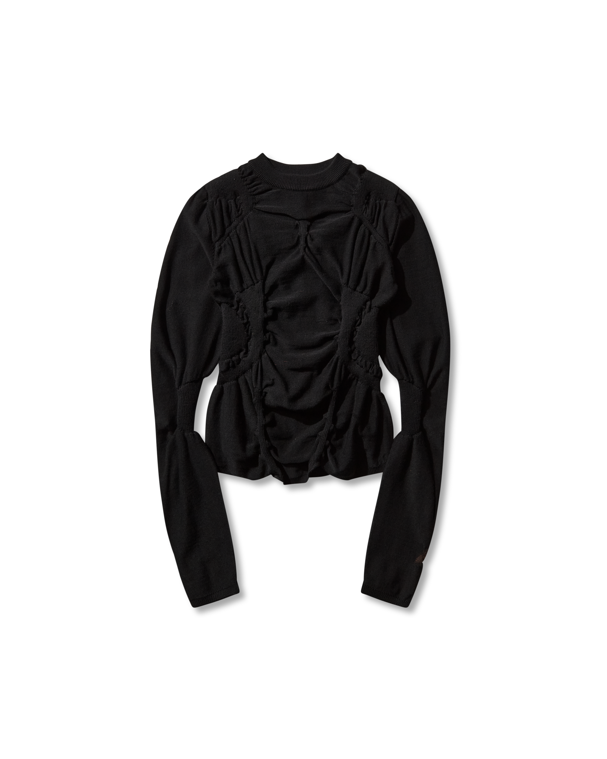 ROA Pinched Wool Knit Top J316866-S-Black 9